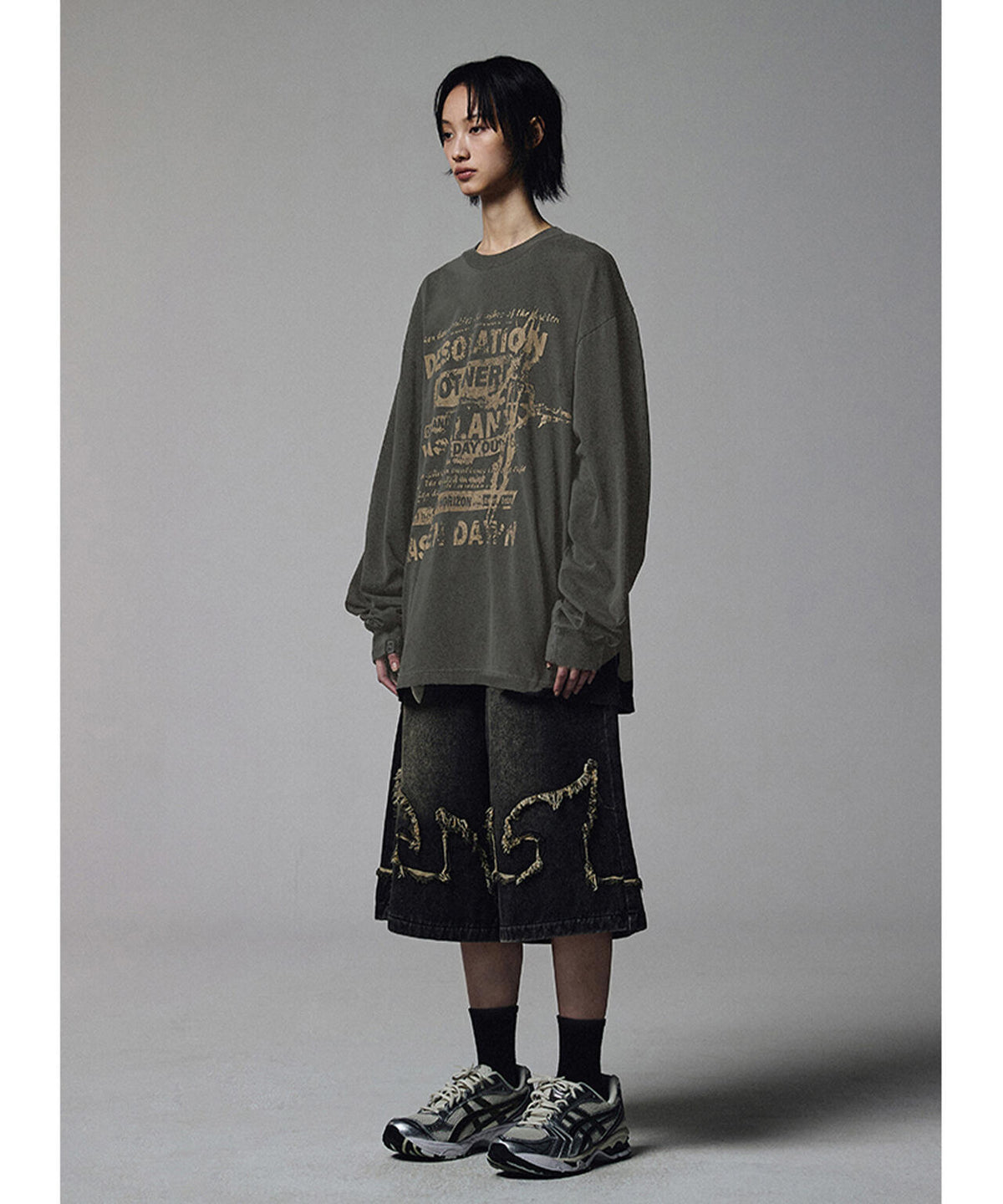 NOT4NERD/ノットフォーナード/FLAME DENIM SHORTS