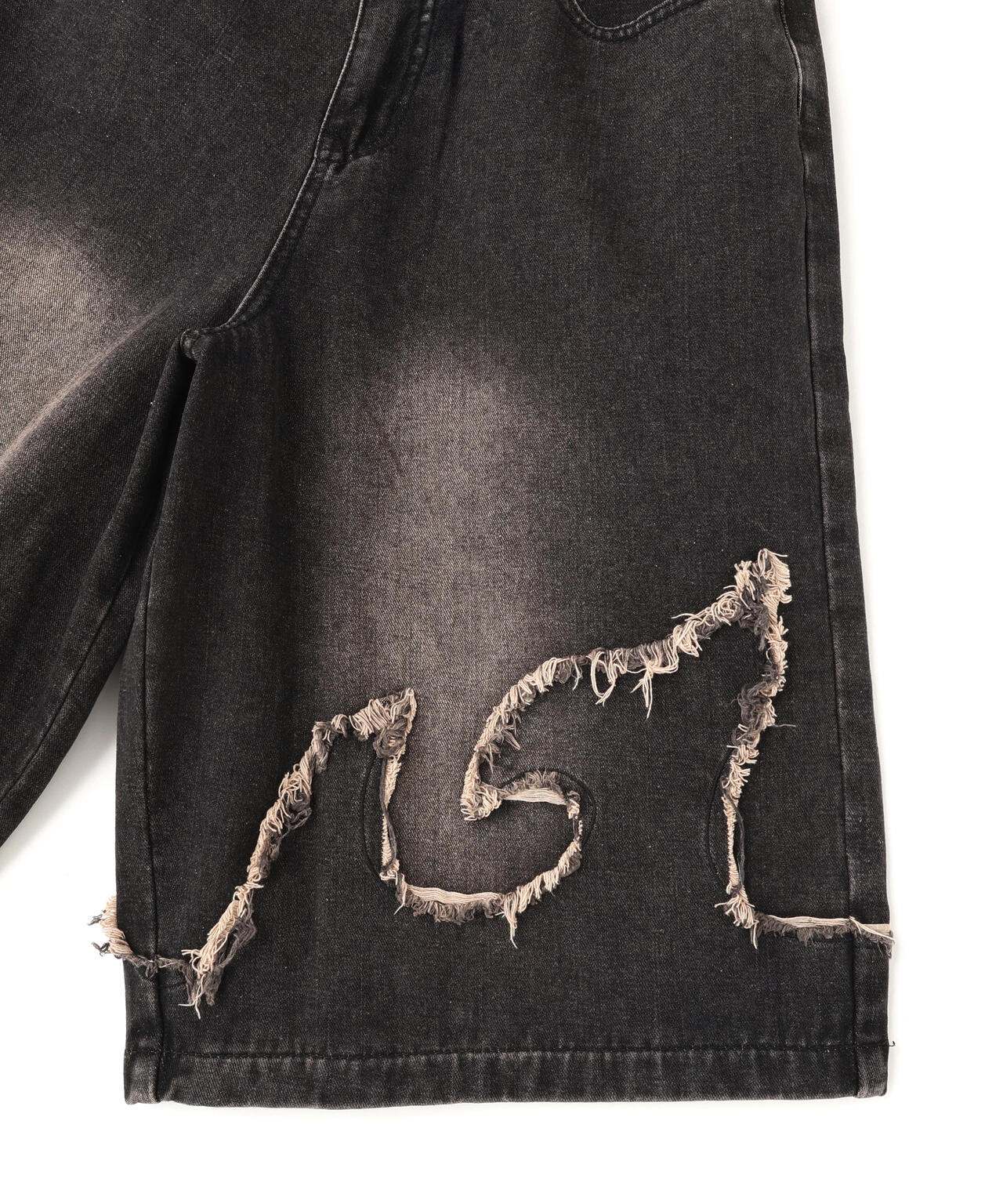 NOT4NERD/ノットフォーナード/FLAME DENIM SHORTS