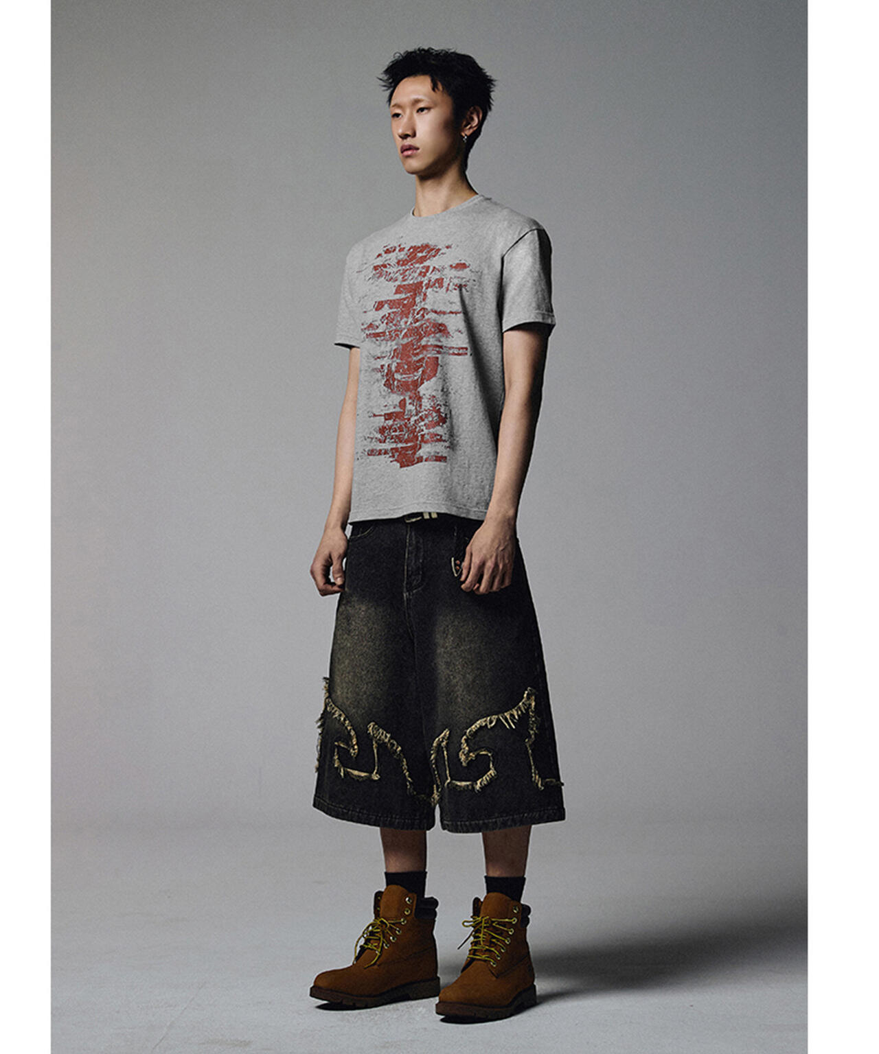 NOT4NERD/ノットフォーナード/FLAME DENIM SHORTS