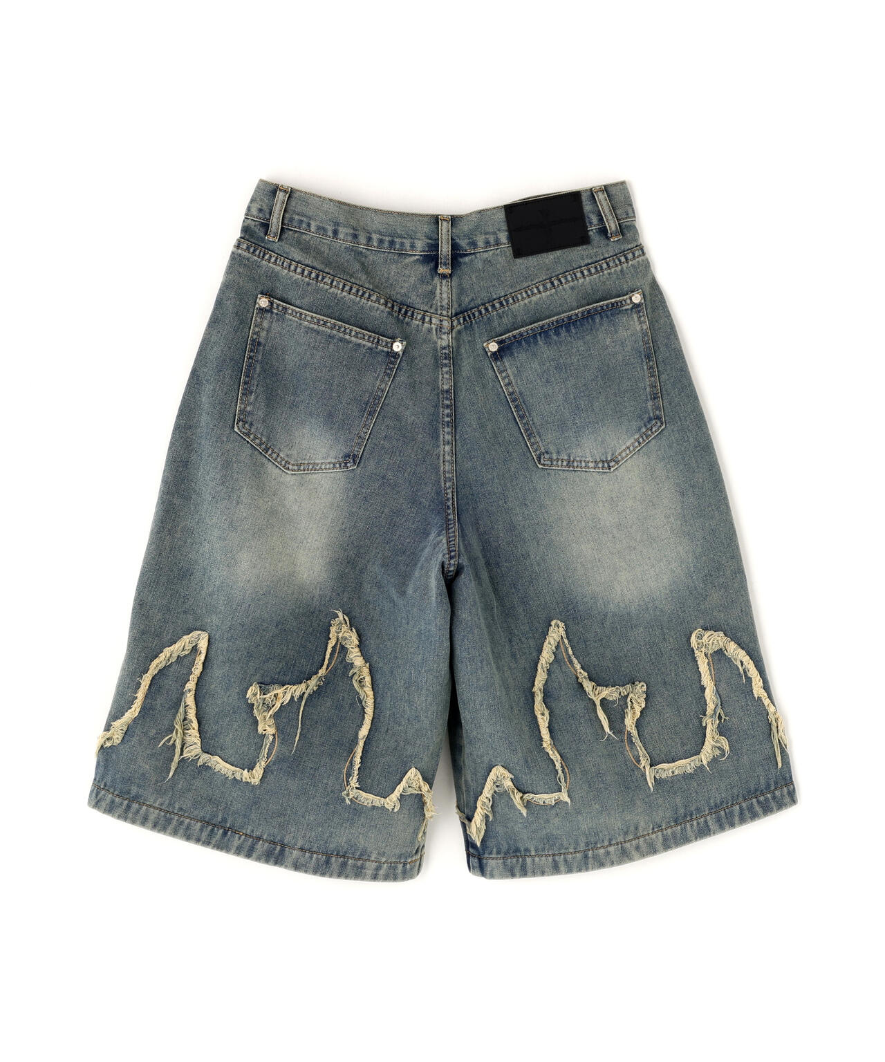 NOT4NERD/ノットフォーナード/FLAME DENIM SHORTS