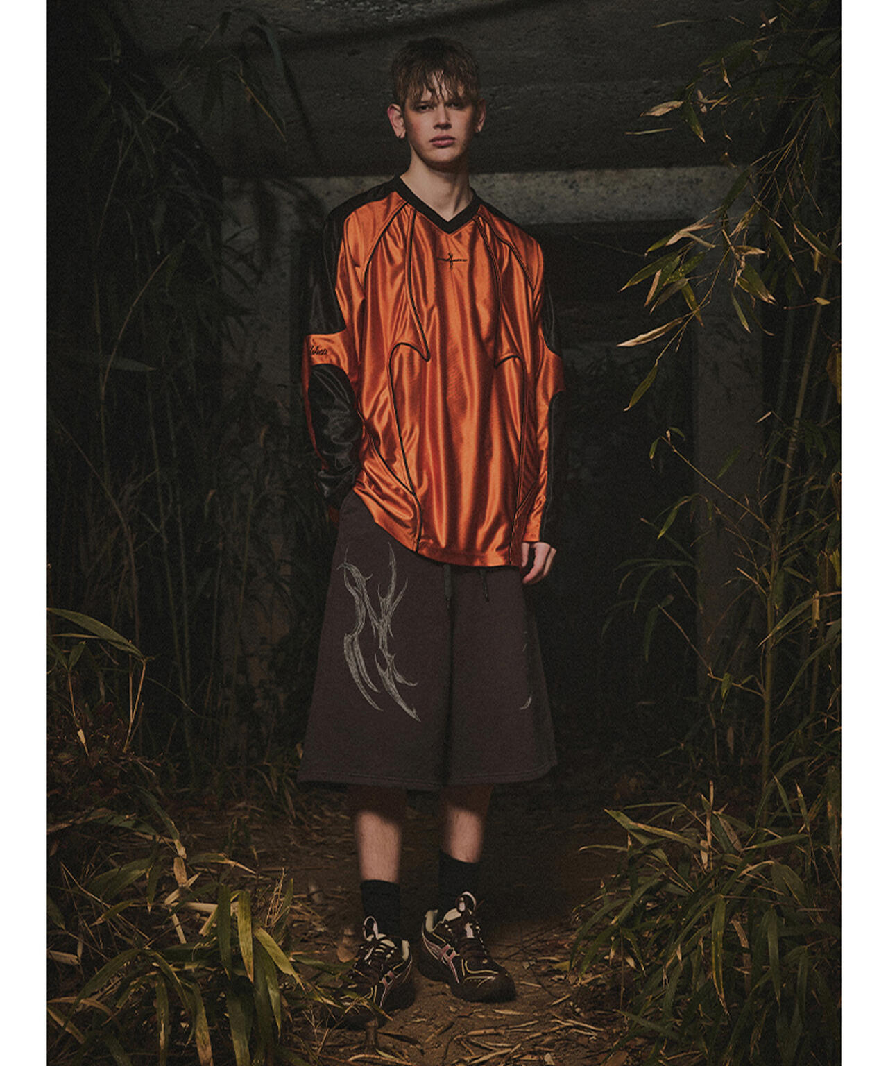 NOT4NERD/ノットフォーナード/TRIBAL BERMUDA SWEAT SHORTS