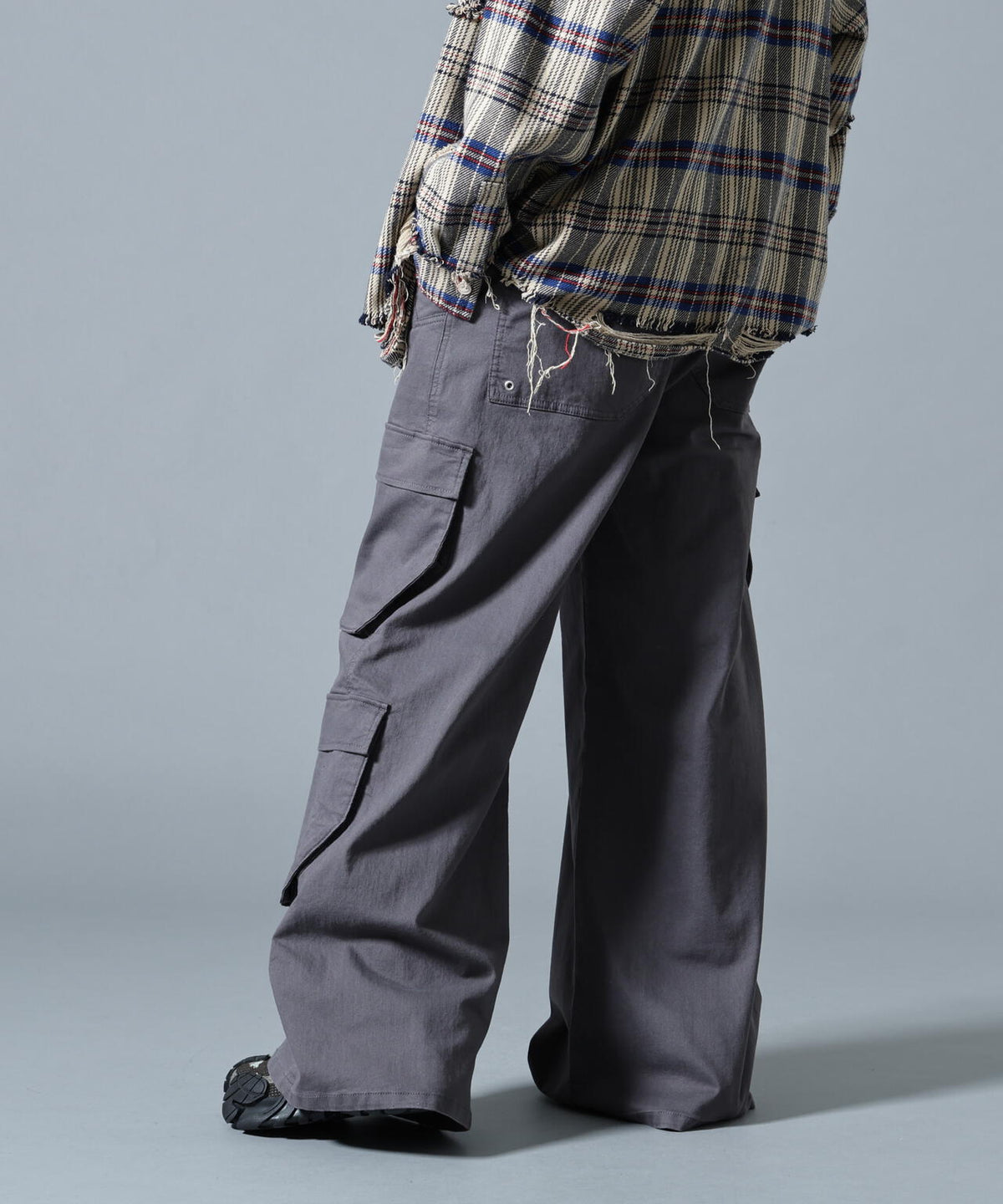【WEB&DEPOT限定】DankeSchon/ダンケシェーン/ST TWILL FLARE CARGO PANTS