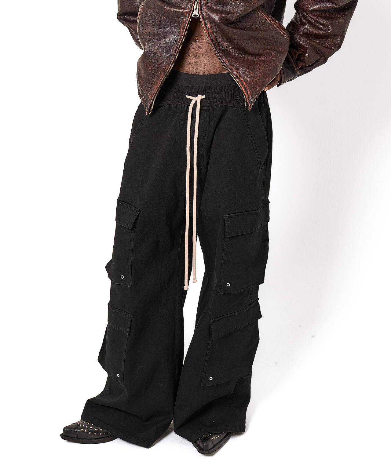 DankeSchon/ダンケシェーン/TCBLACK FLARE CARGO PANTS