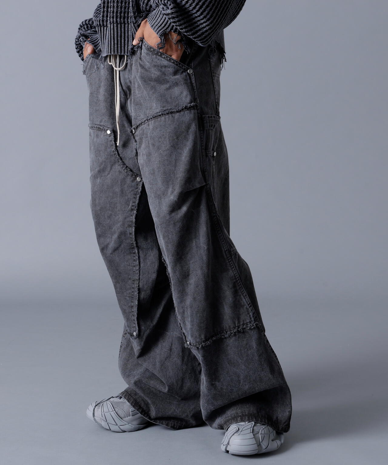 DankeSchon/ダンケシェーン/PIGMENT TWILL W-KNEE PANTS