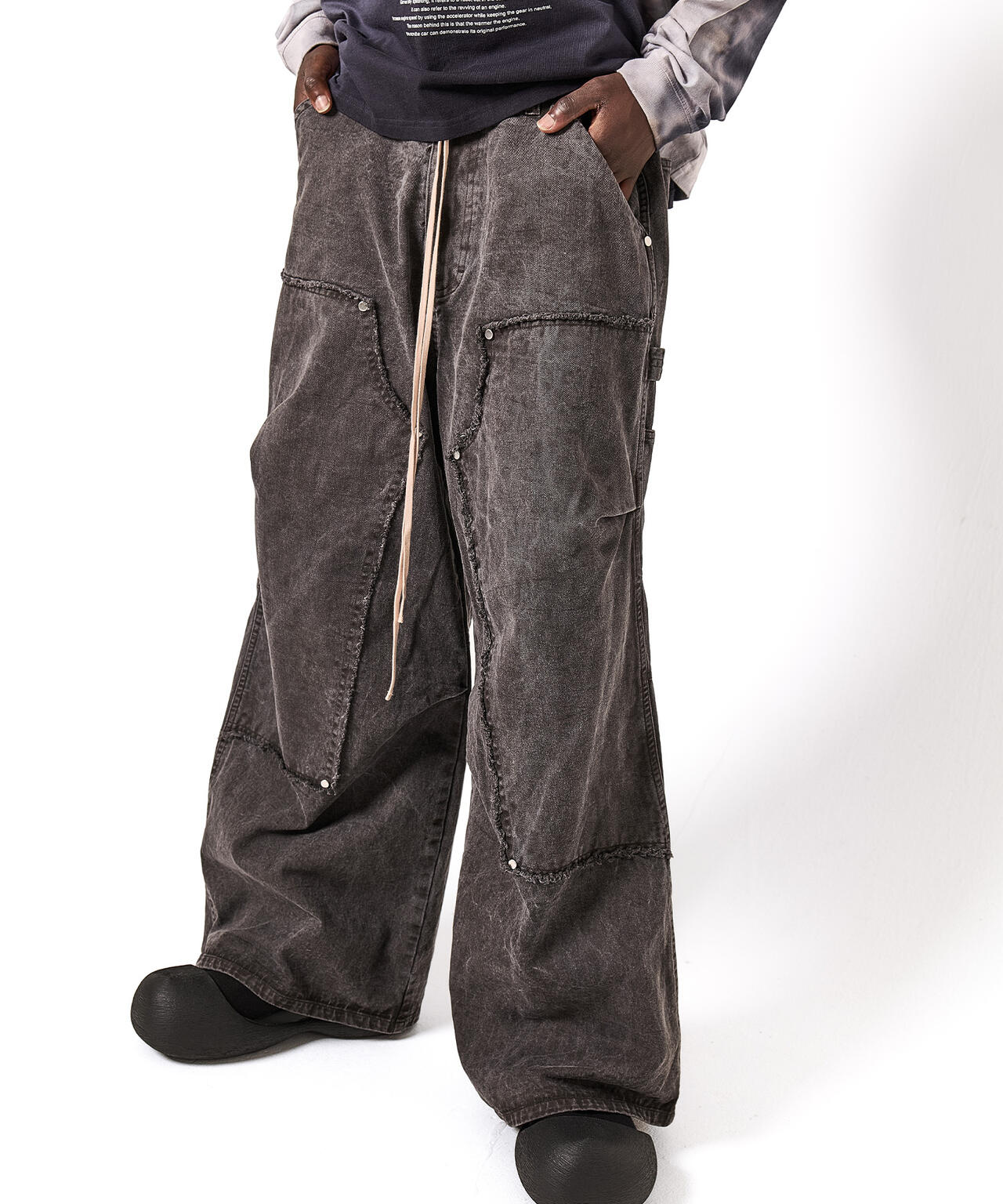 DankeSchon/ダンケシェーン/PIGMENT TWILL W-KNEE PANTS