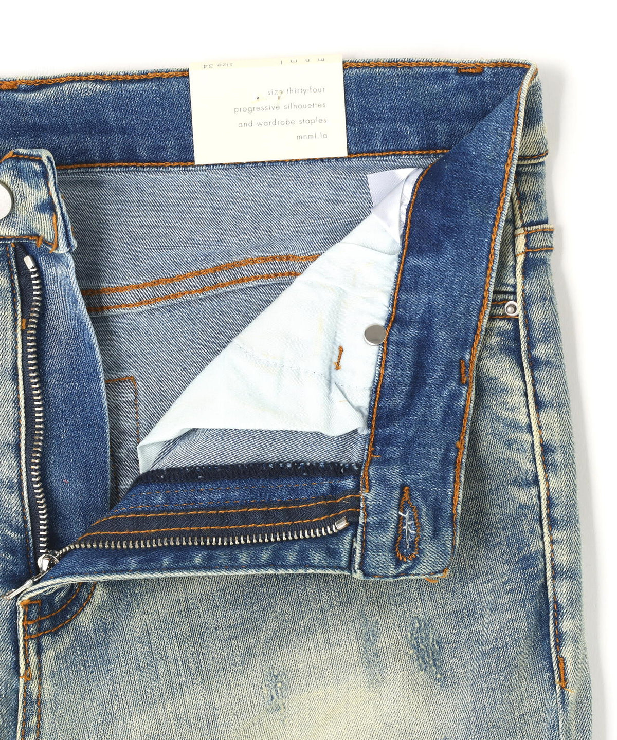 mnml/ミニマル/リペアデニムパンツ/X214 STRETCH DENIM(M2020-D857)