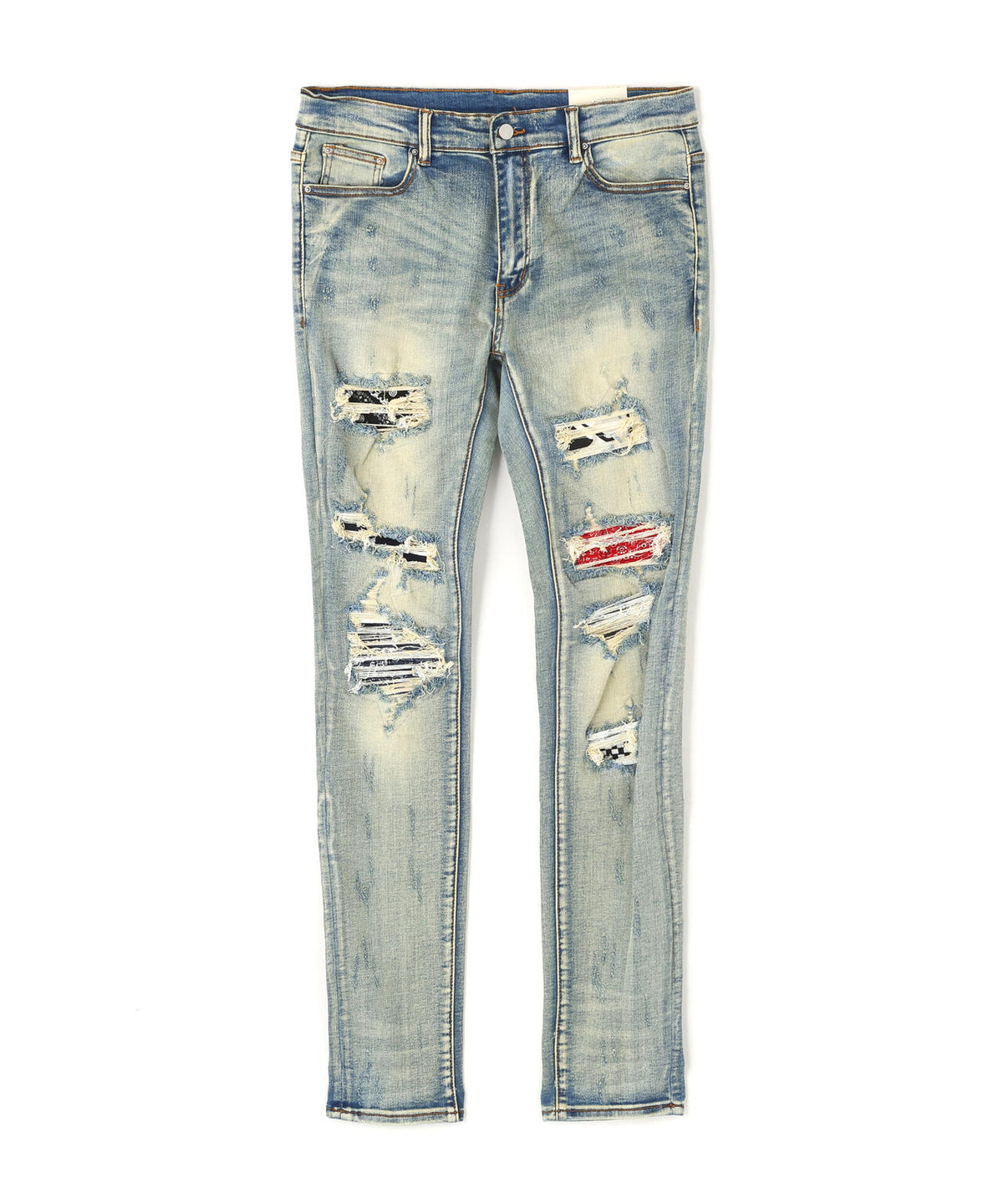 mnml/ミニマル/リペアデニムパンツ/X214 STRETCH DENIM(M2020-D857)