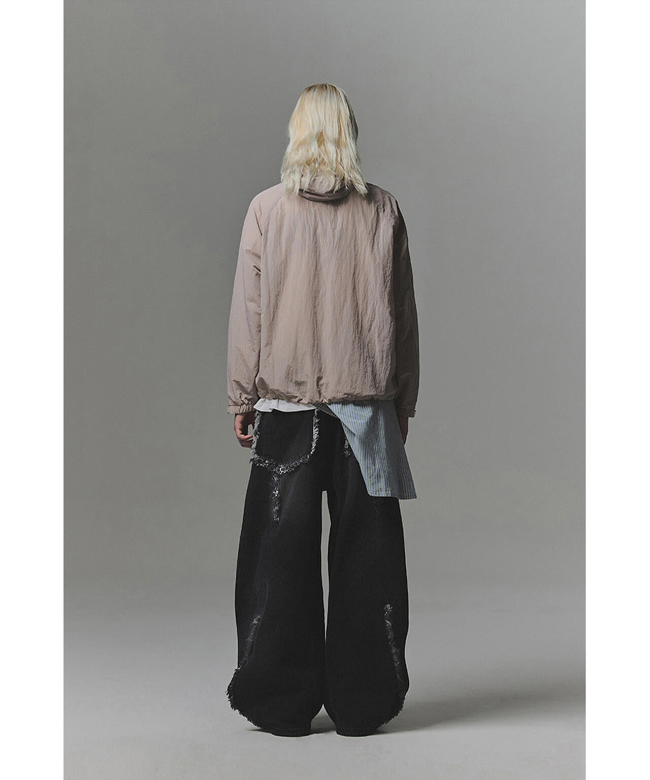 NOT4NERD/ノットフォーナード/MULTI CUT OFF CURVED DENIM PANTS