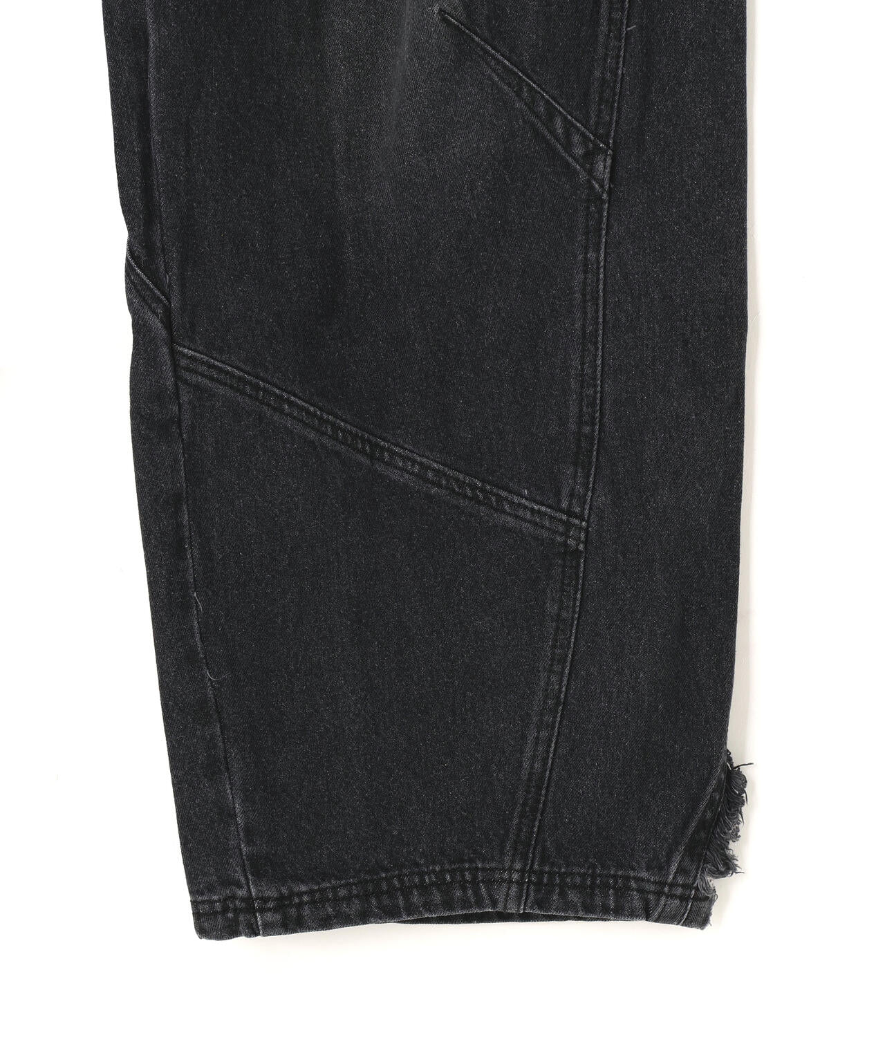 NOT4NERD/ノットフォーナード/MULTI CUT OFF CURVED DENIM PANTS