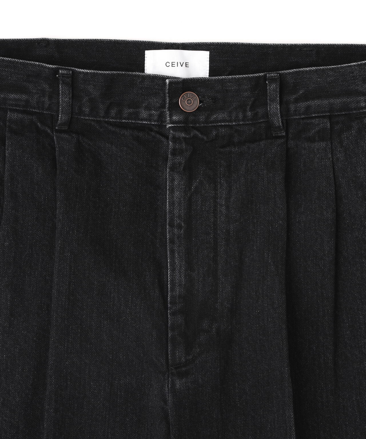 CEIVE/シーヴ/DENIM TWO TUCK TROUSERS