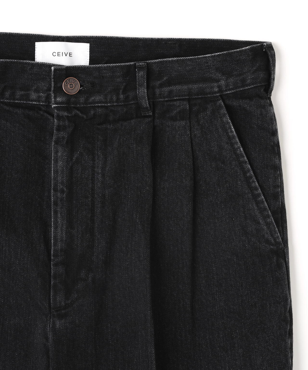 CEIVE/シーヴ/DENIM TWO TUCK TROUSERS
