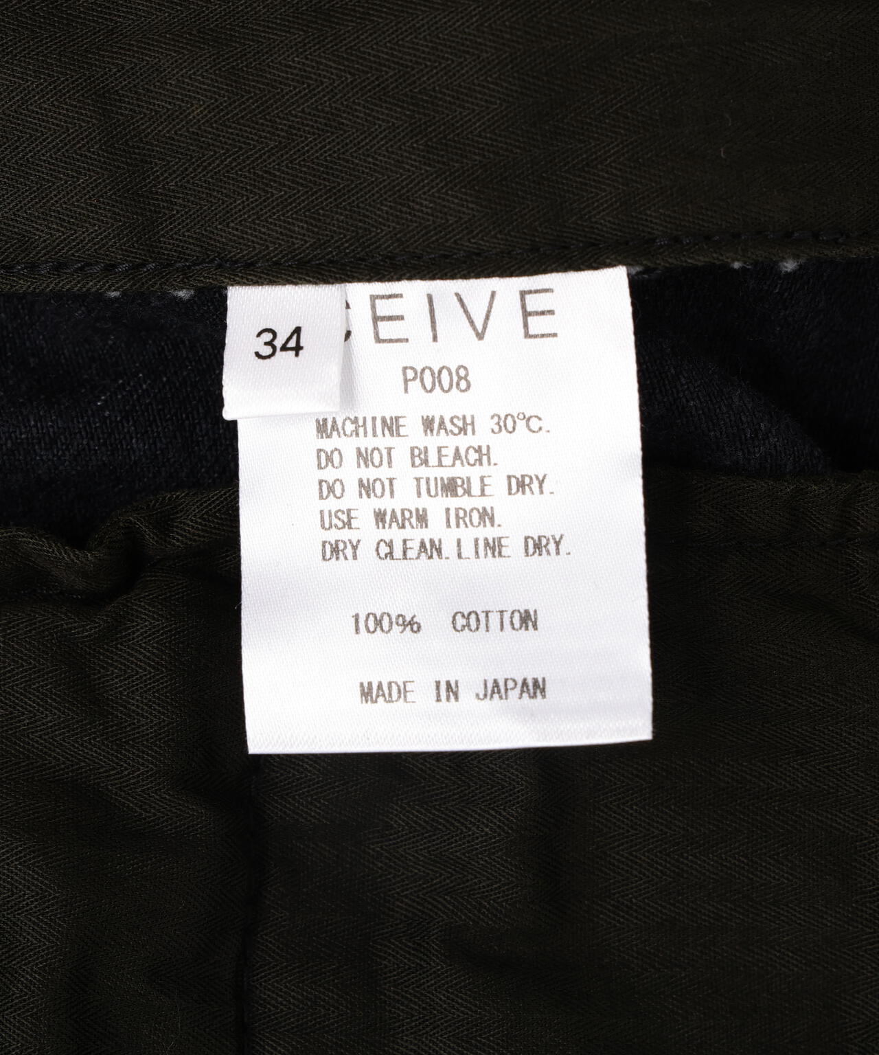 CEIVE/シーヴ/DENIM TWO TUCK TROUSERS