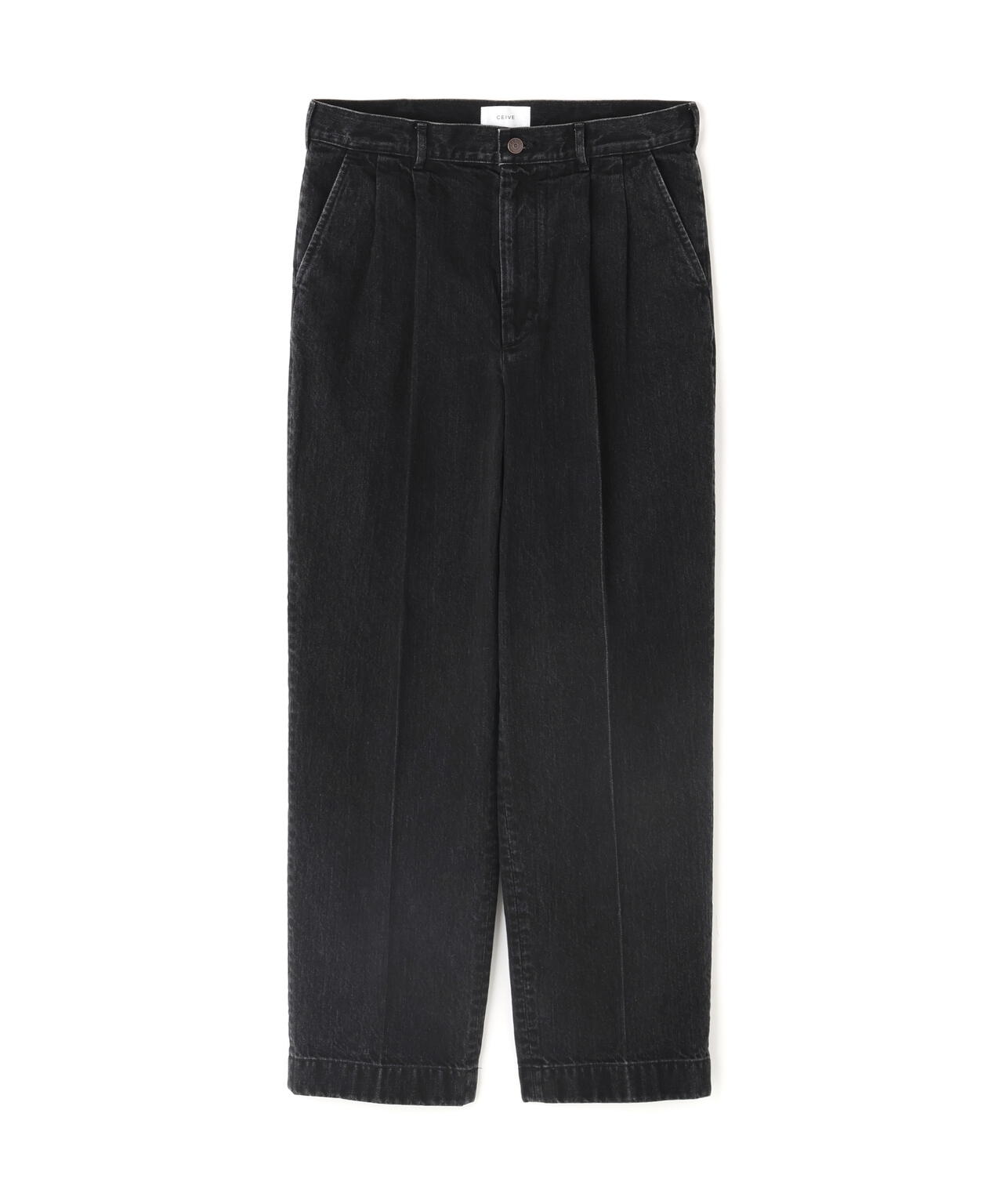 CEIVE/シーヴ/DENIM TWO TUCK TROUSERS