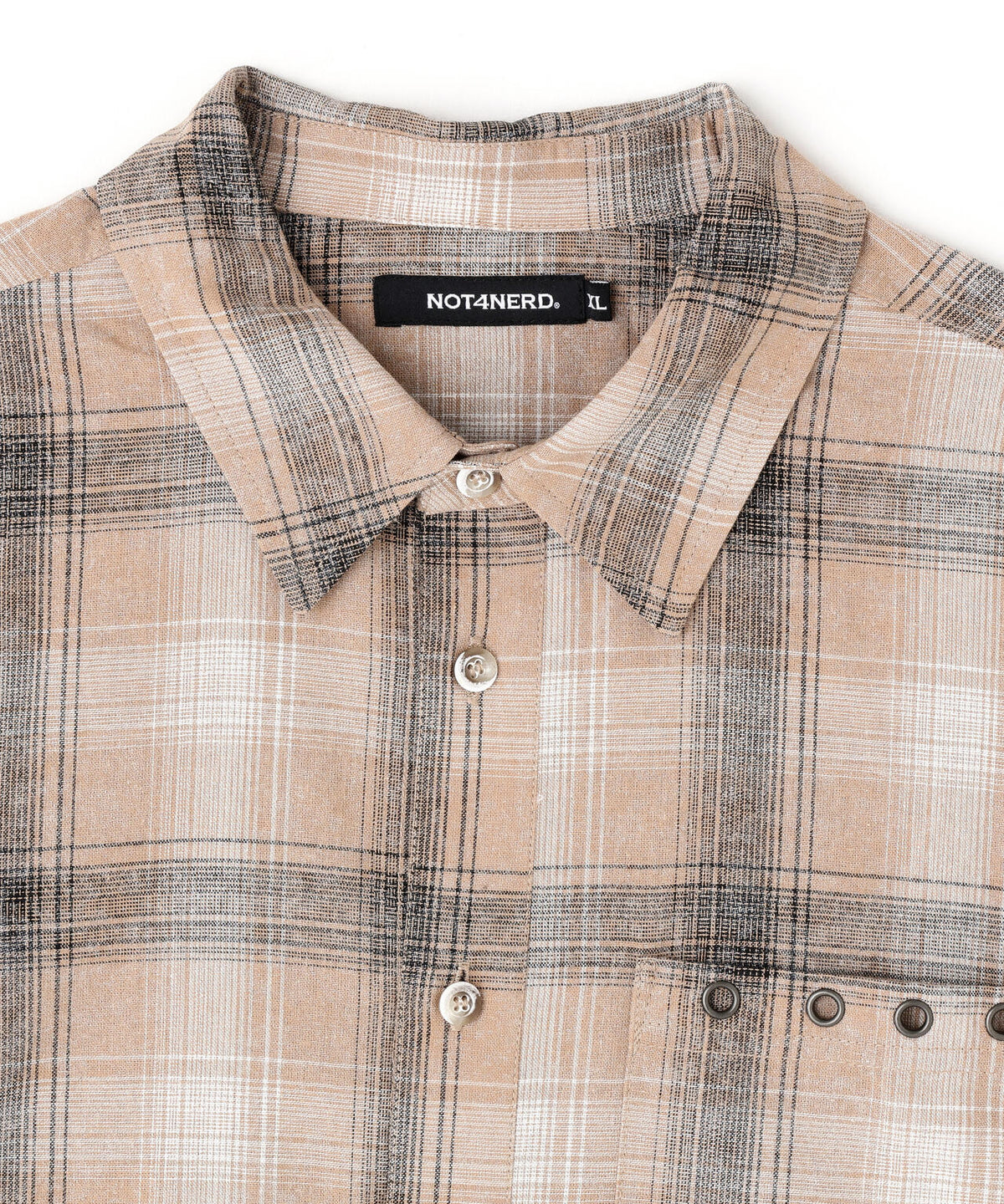 NOT4NERD/ノットフォーナード/TEMPLE PATCH CHEKERED SHIRT