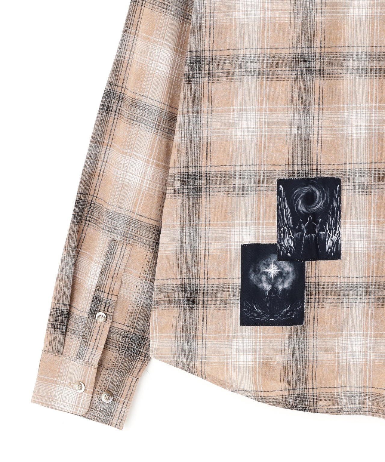 NOT4NERD/ノットフォーナード/TEMPLE PATCH CHEKERED SHIRT