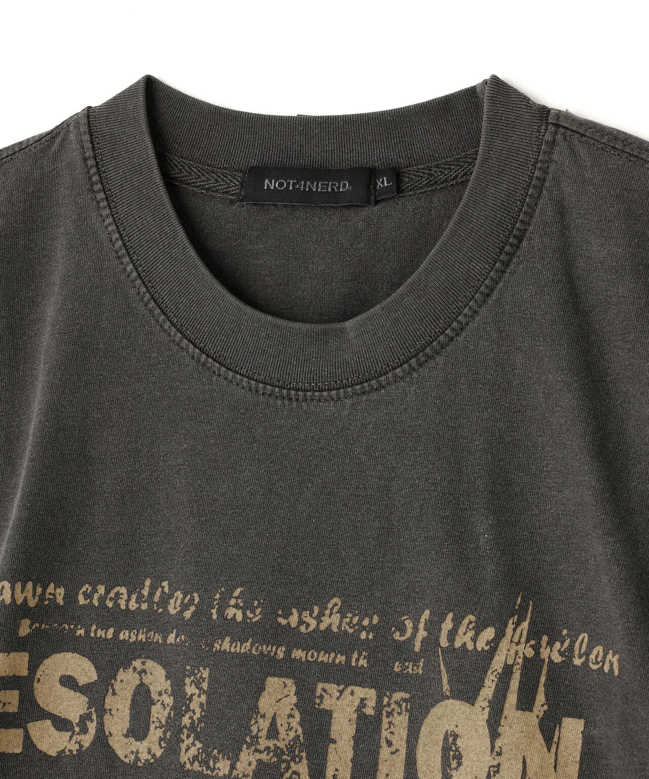 NOT4NERD/ノットフォーナード/POSTER ASHEN DAWN PIGMENT L/S TEE