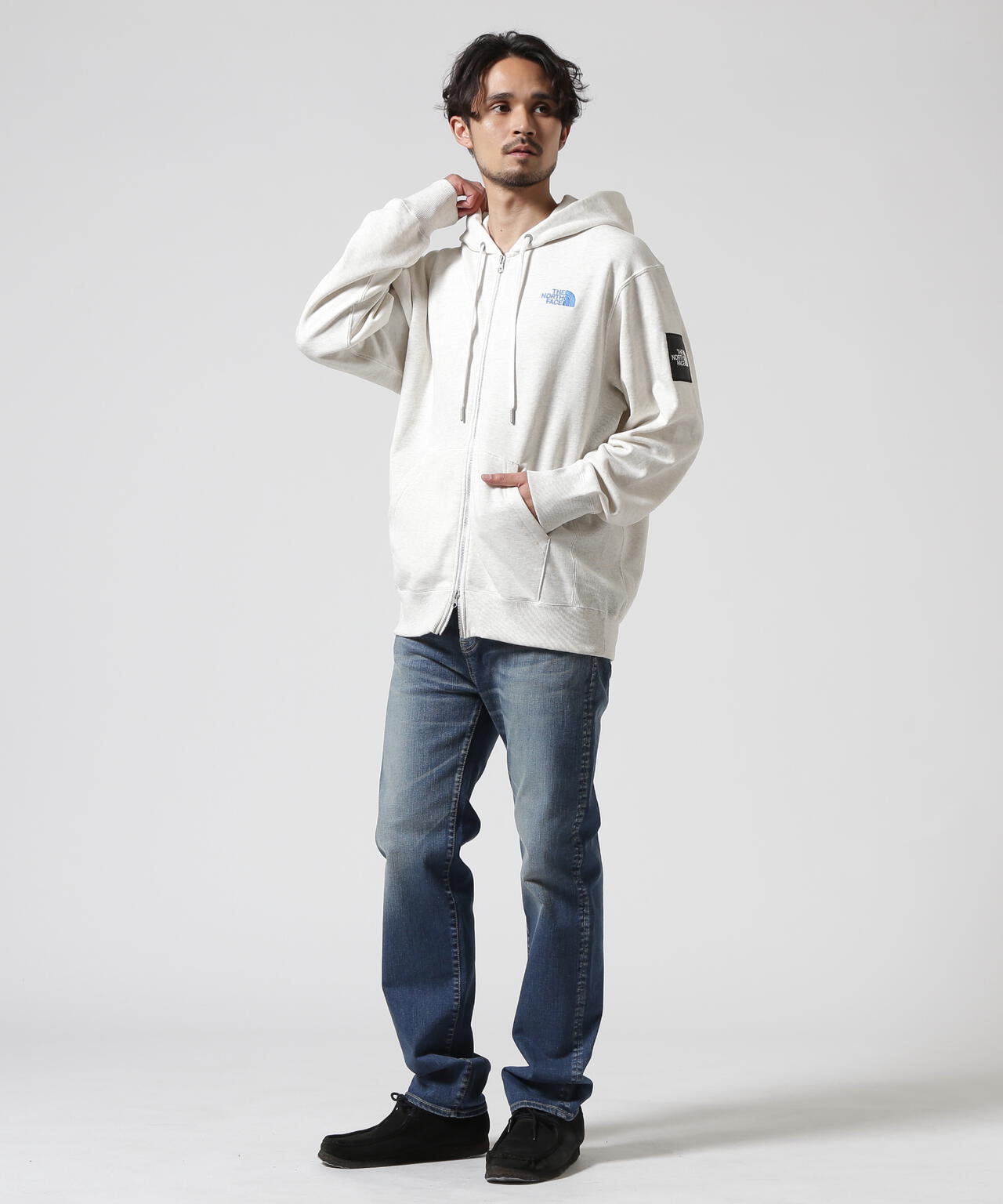 THE NORTH FACE/ザ・ノースフェイス/SQUARE LOGO FULL ZIP HOODIE