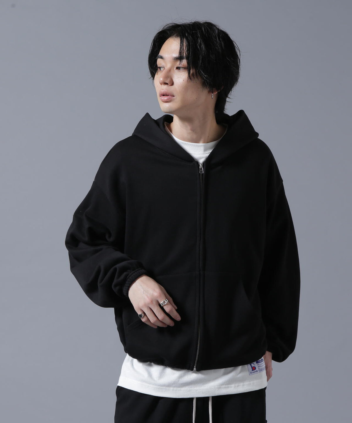 【WEB&DEPOT限定】DankeSchon/ダンケシェーン/SWEAT SHORT ZIP-HOODIE