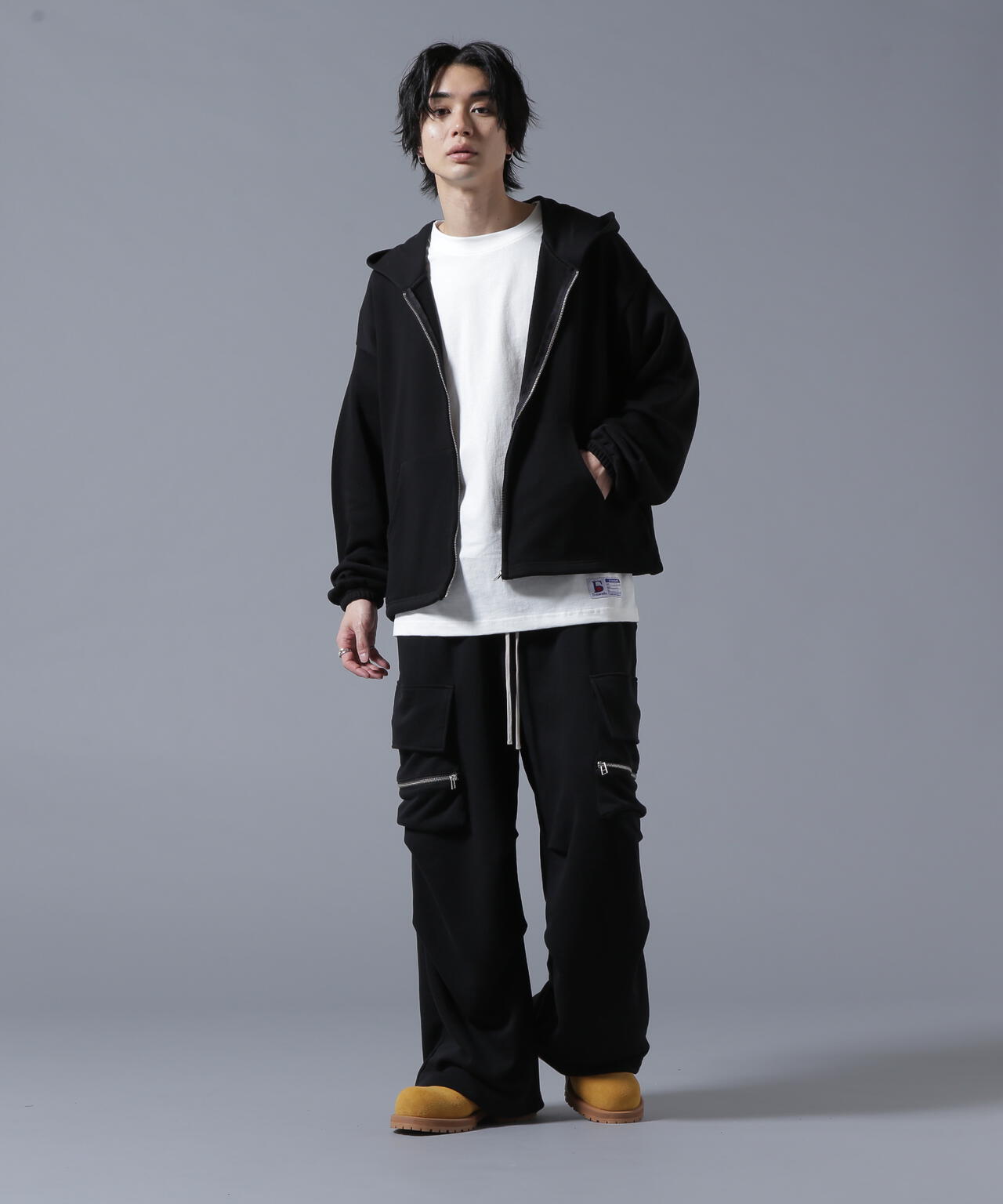 【WEB&DEPOT限定】DankeSchon/ダンケシェーン/SWEAT SHORT ZIP-HOODIE