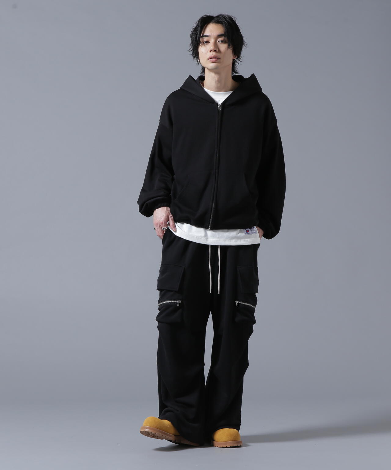【WEB&DEPOT限定】DankeSchon/ダンケシェーン/SWEAT SHORT ZIP-HOODIE