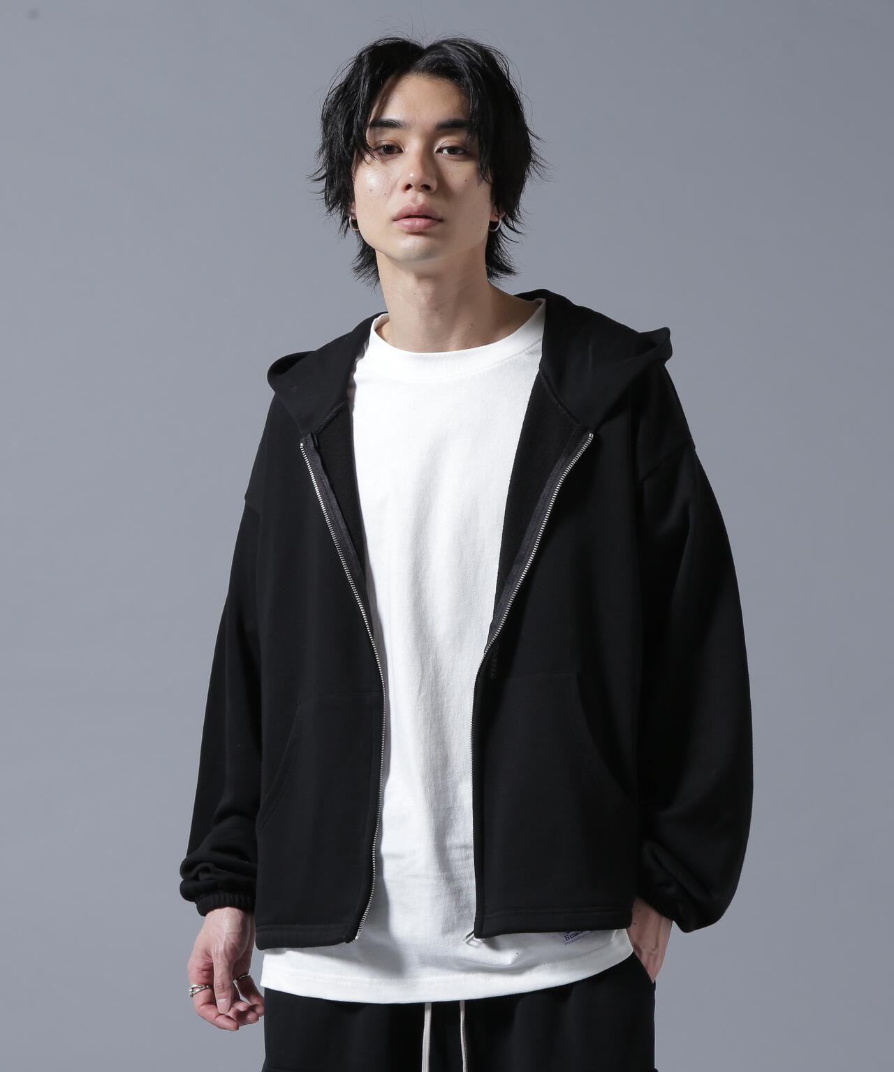 【WEB&DEPOT限定】DankeSchon/ダンケシェーン/SWEAT SHORT ZIP-HOODIE