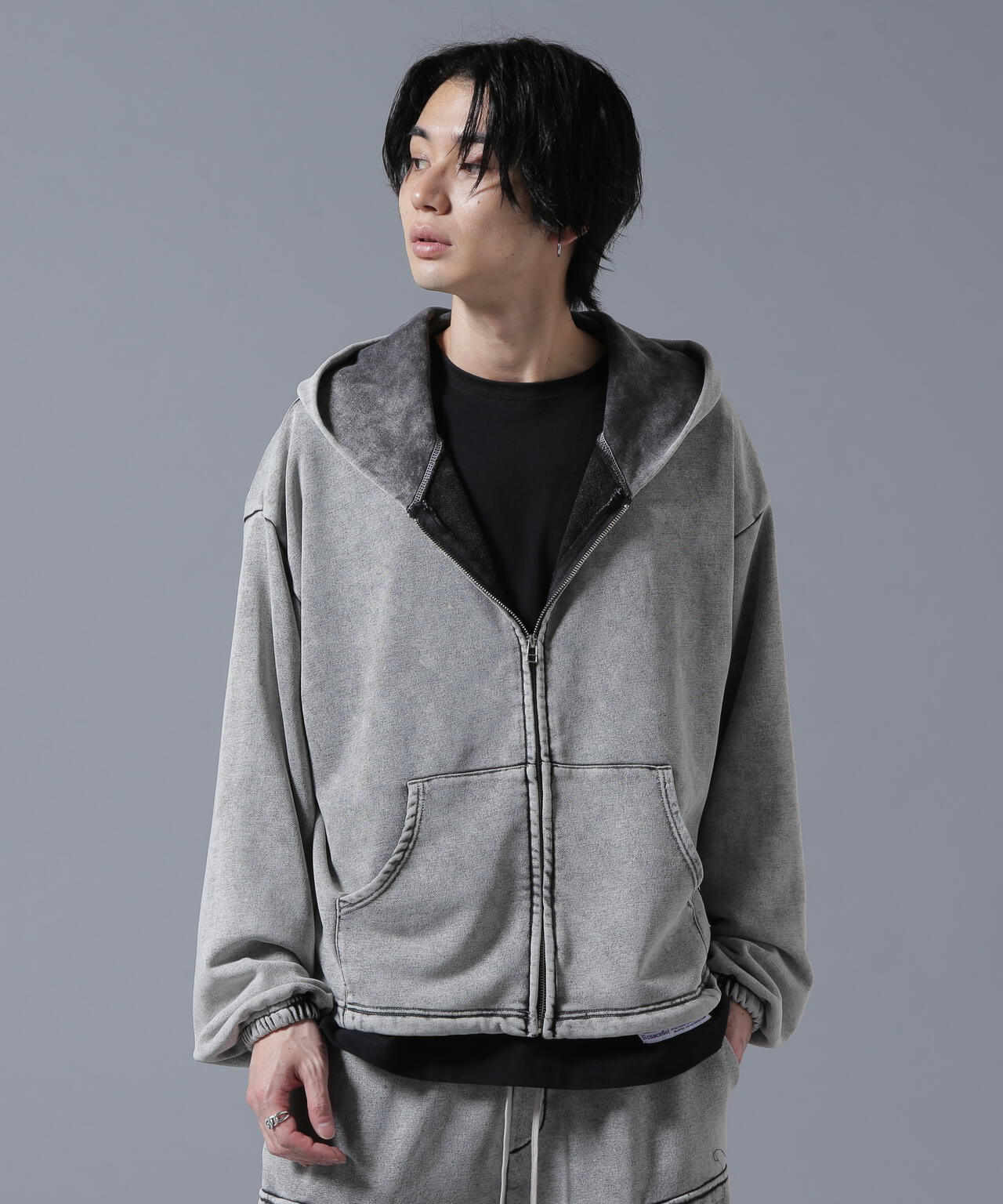 【WEB&DEPOT限定】DankeSchon/ダンケシェーン/SWEAT SHORT ZIP-HOODIE