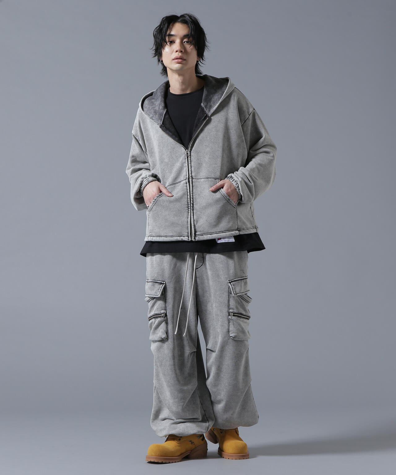 【WEB&DEPOT限定】DankeSchon/ダンケシェーン/SWEAT SHORT ZIP-HOODIE