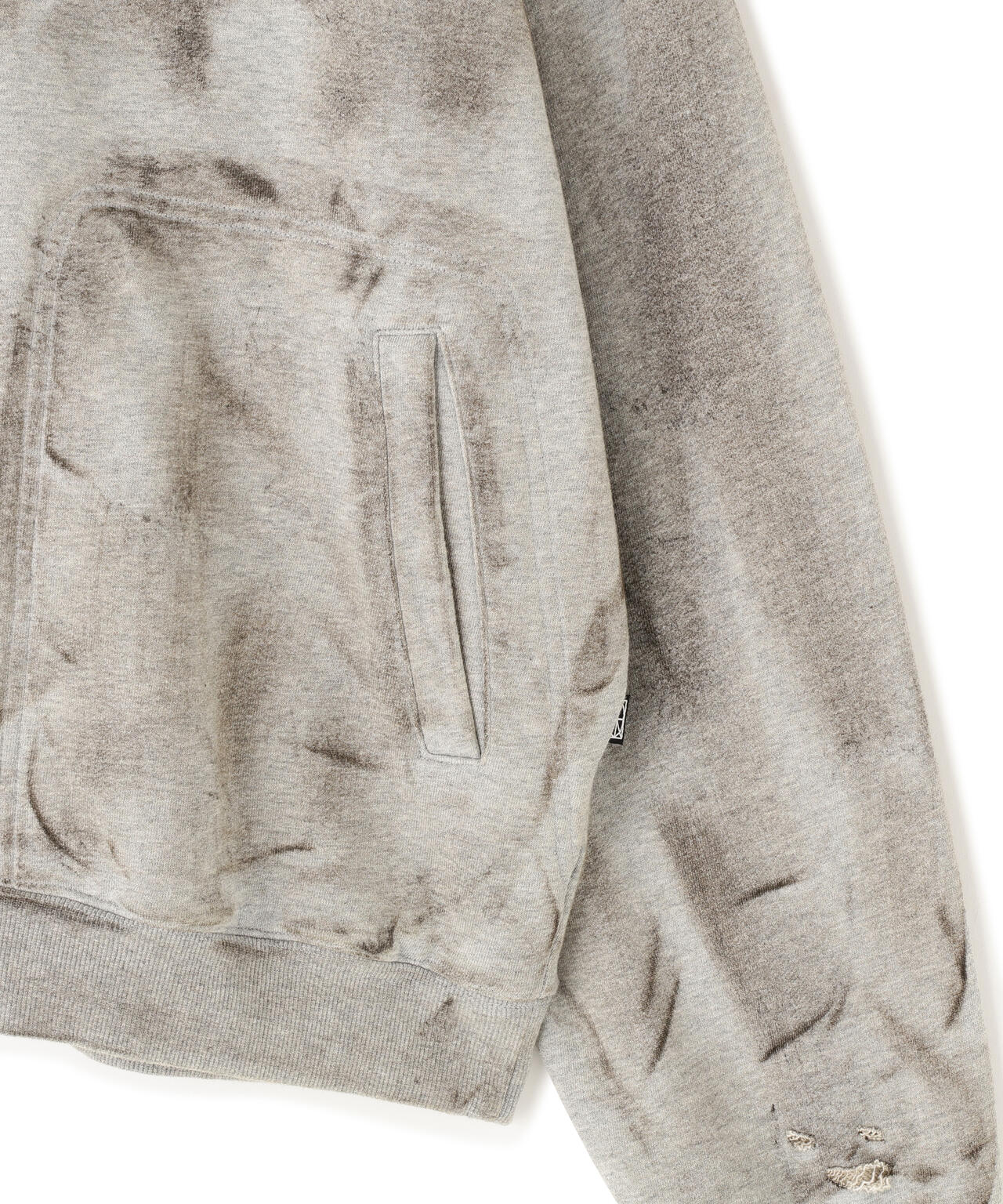NOT4NERD/ノットフォーナード/DAMAGE WASHED PATCH PULLOVER HOODIE