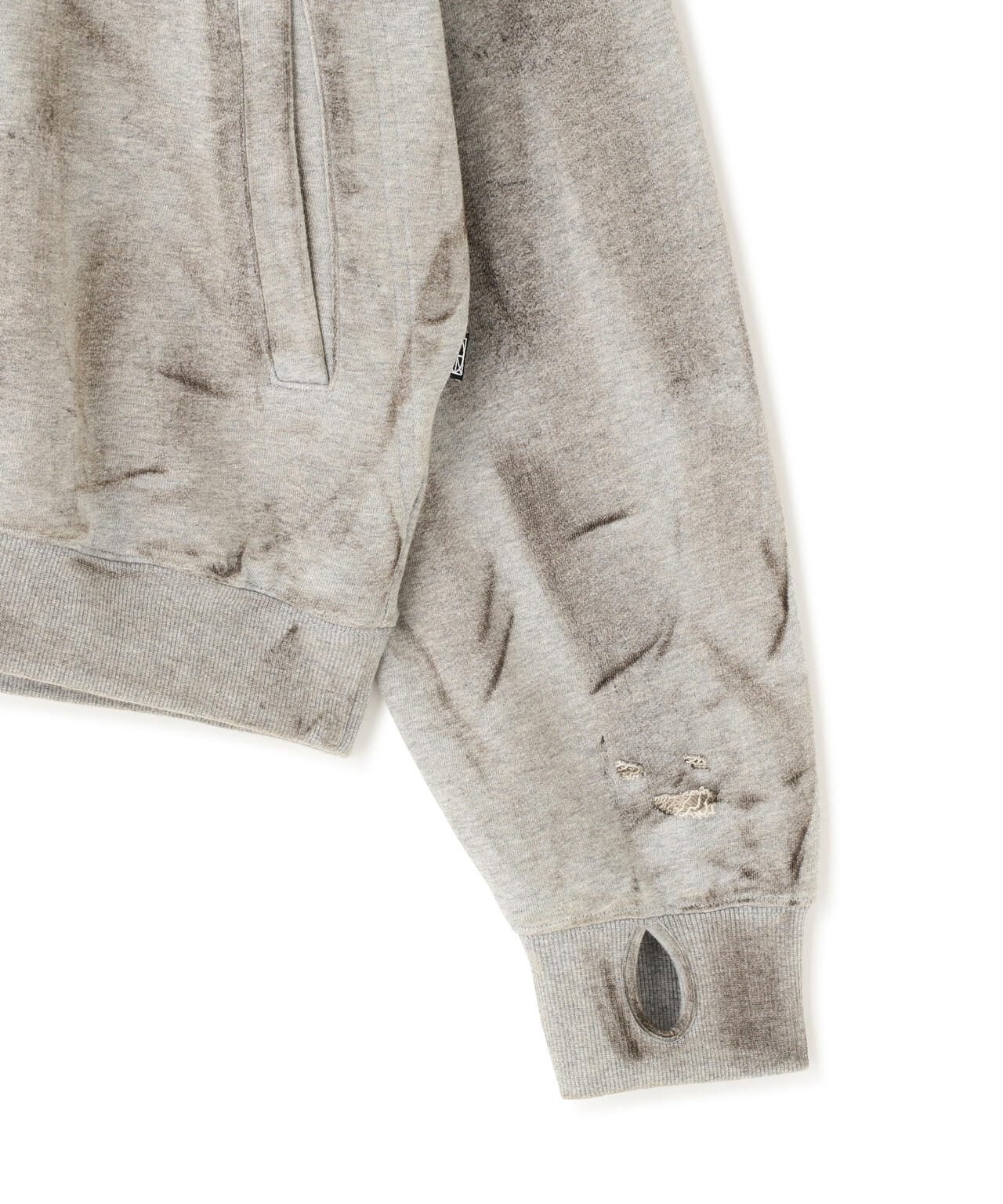NOT4NERD/ノットフォーナード/DAMAGE WASHED PATCH PULLOVER HOODIE
