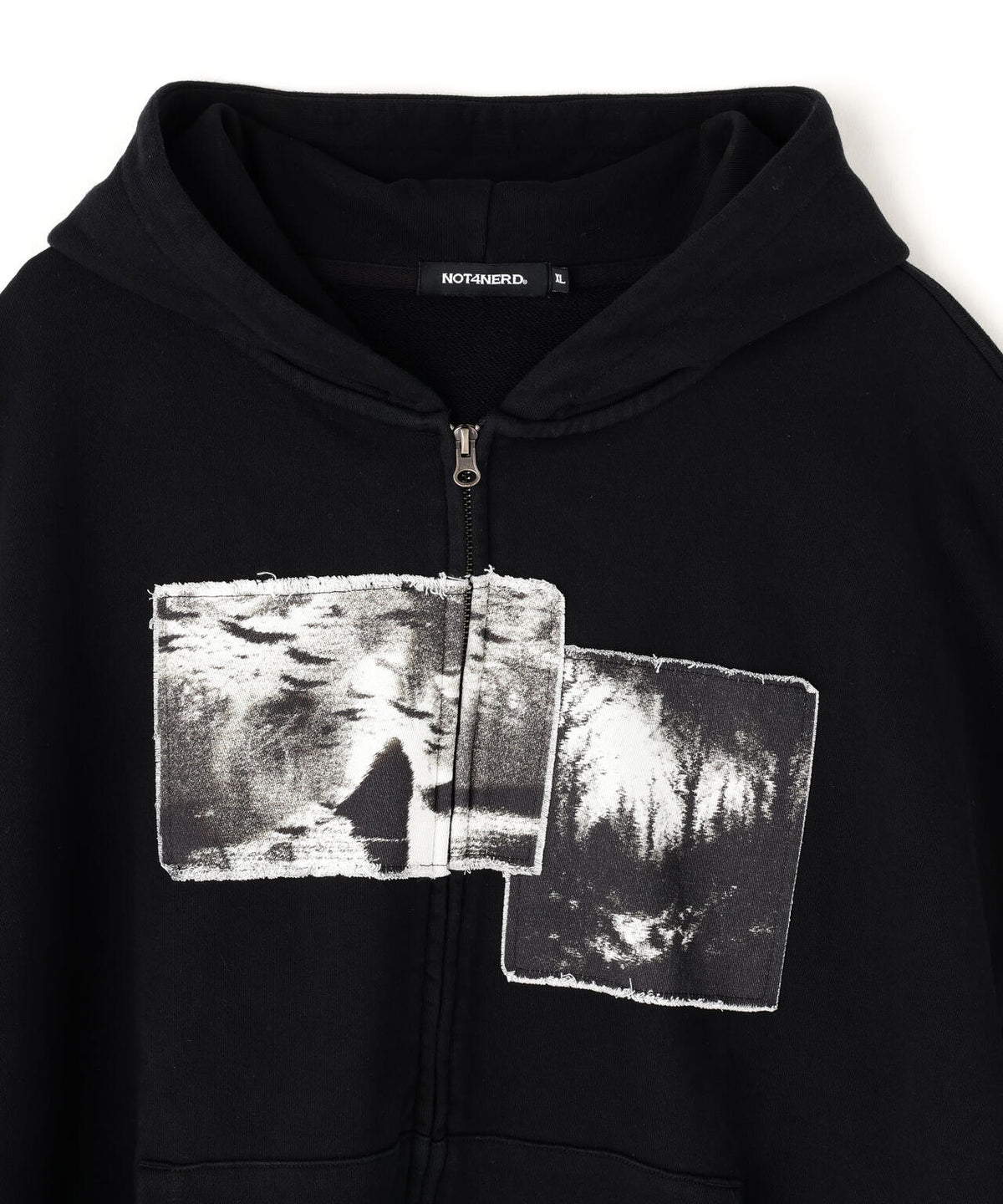 NOT4NERD/ノットフォーナード/CEMETERY PATCH ZIP UP HOODIE