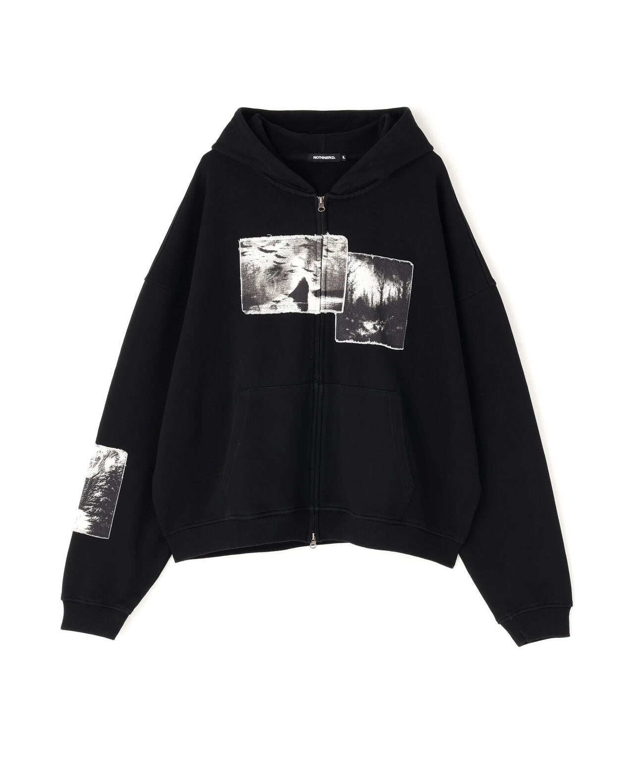 NOT4NERD/ノットフォーナード/CEMETERY PATCH ZIP UP HOODIE