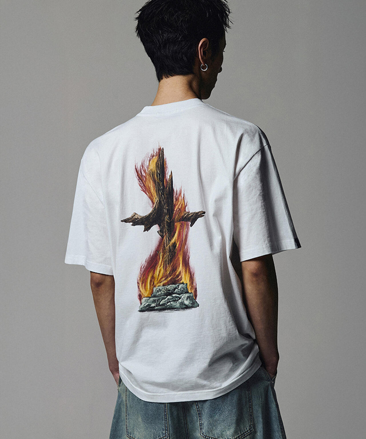 NOT4NERD/ノットフォーナード/BURNNING STAKE T-SHIRT BROWN