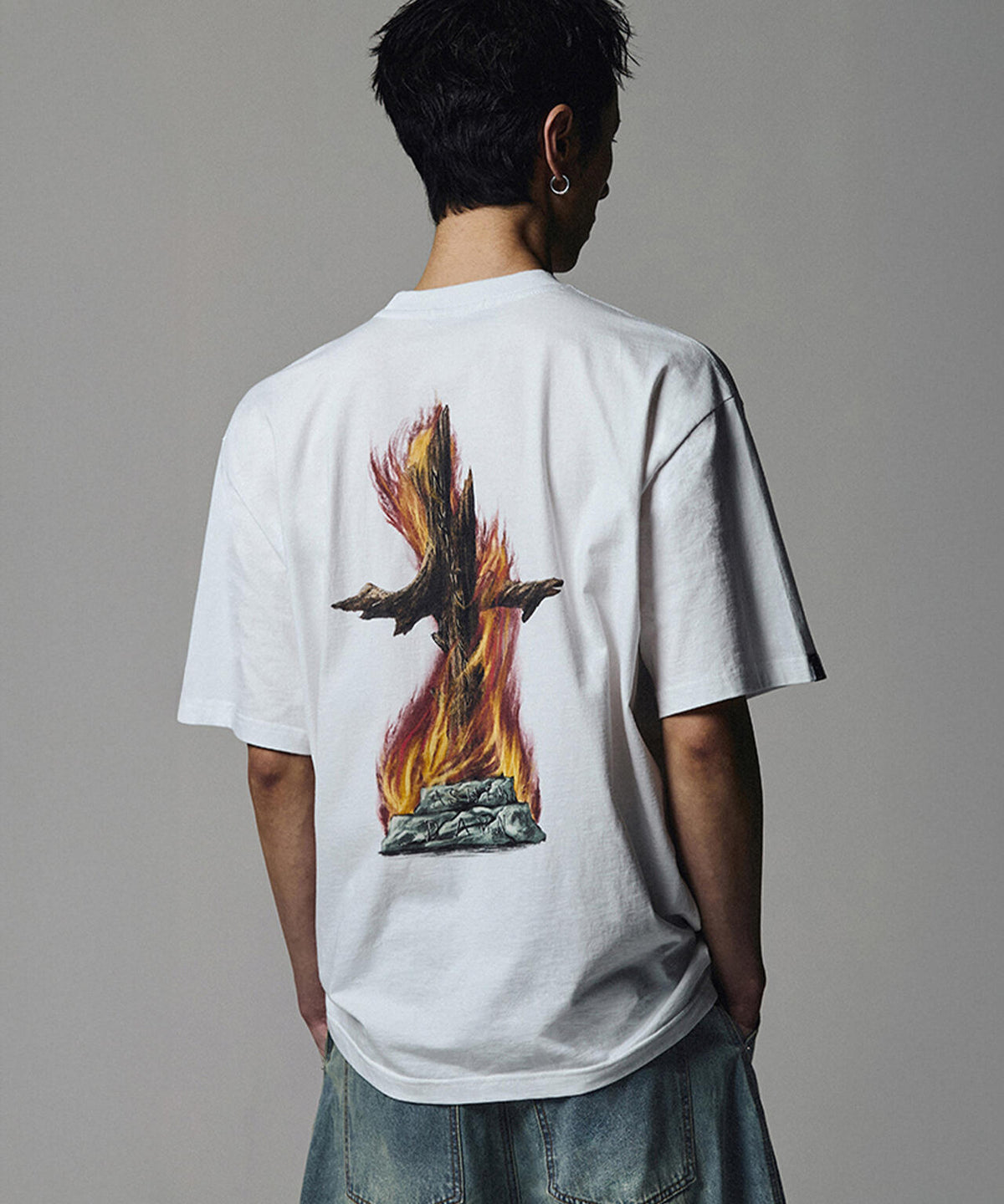 NOT4NERD/ノットフォーナード/BURNNING STAKE T-SHIRT BROWN