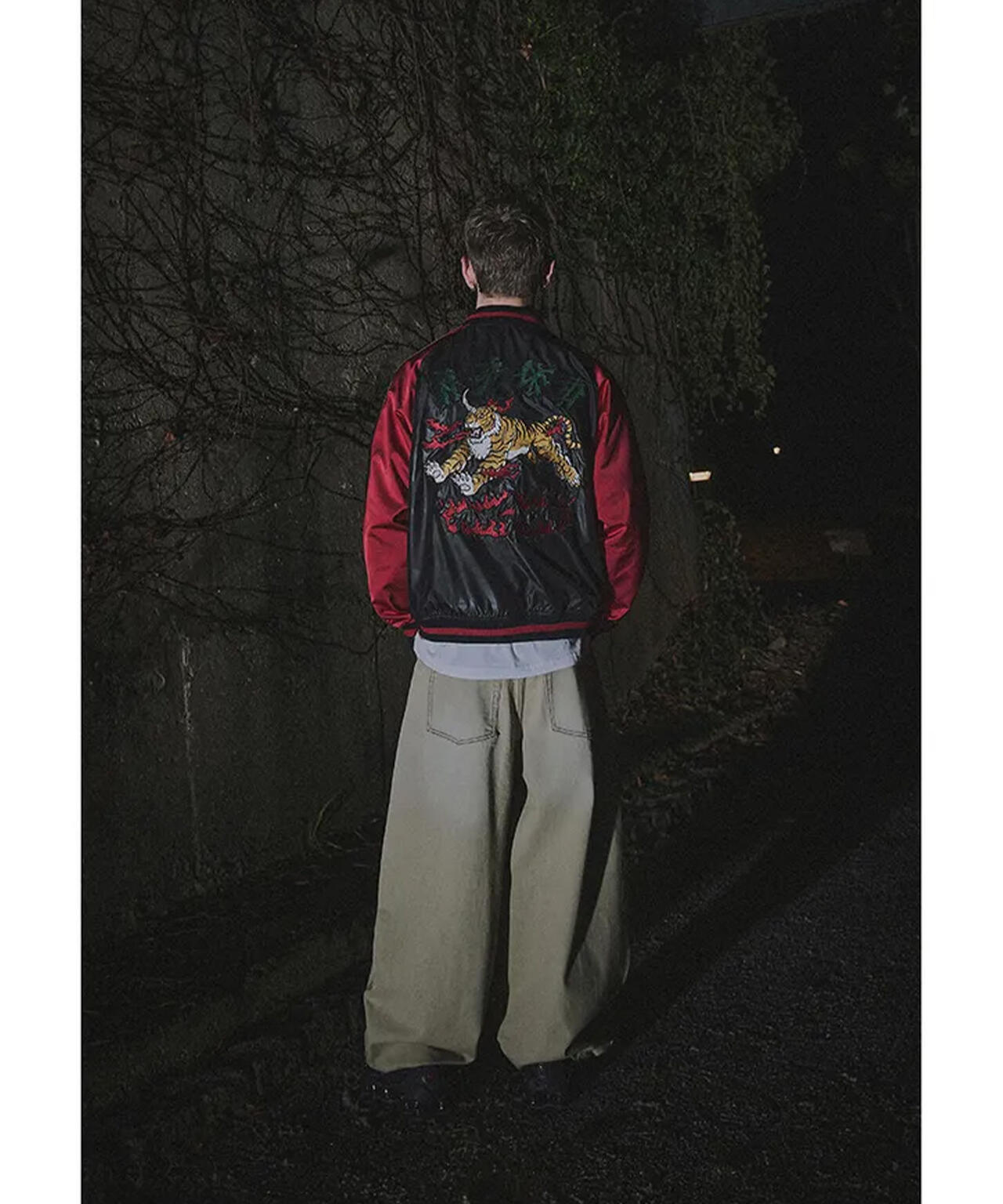 NOT4NERD/ノットフォーナード/HORNED TIGER SATIN SOUVENIR JACKET