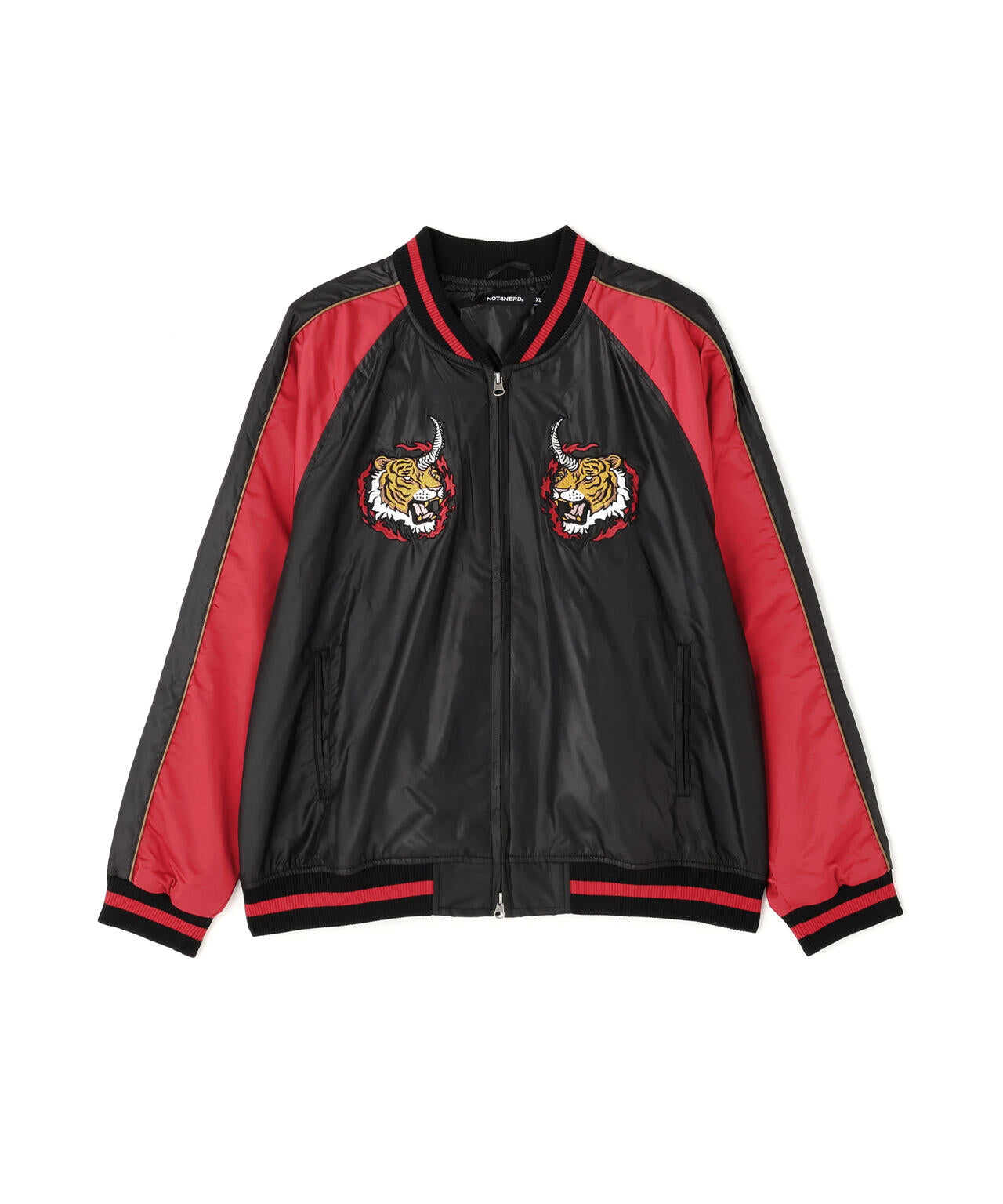 NOT4NERD/ノットフォーナード/HORNED TIGER SATIN SOUVENIR JACKET
