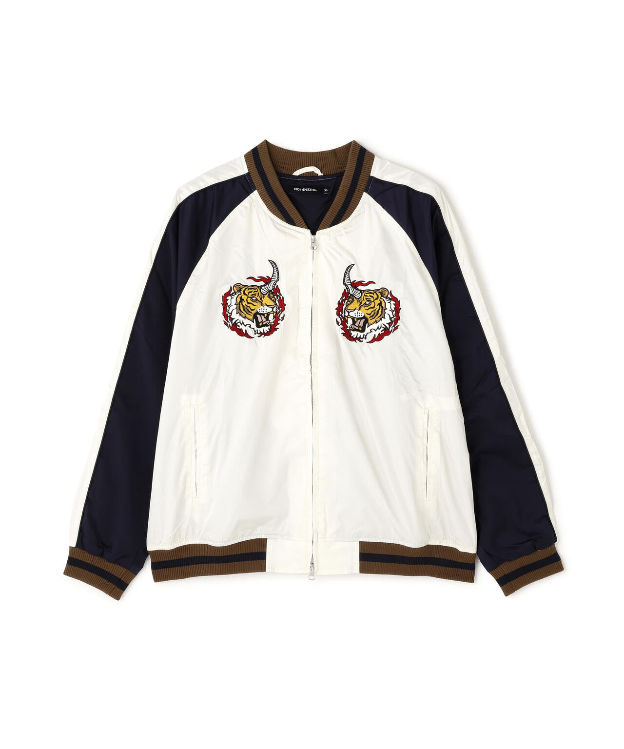 NOT4NERD/ノットフォーナード/HORNED TIGER SATIN SOUVENIR JACKET