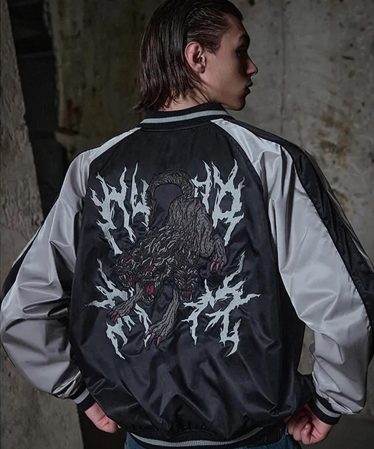 NOT4NERD/ノットフォーナード/CERBERUS SATIN SOUVENIR JACKET