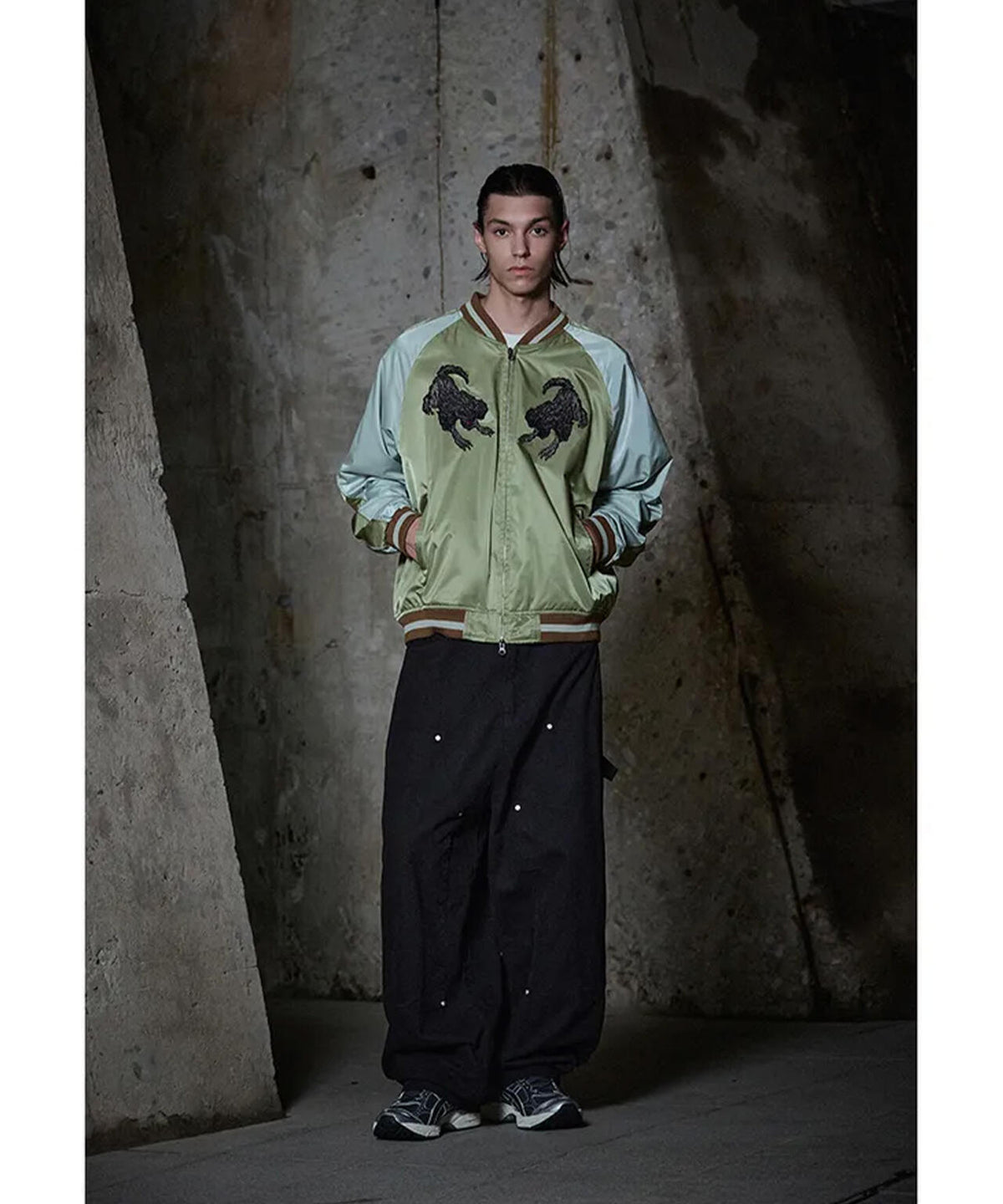 NOT4NERD/ノットフォーナード/CERBERUS SATIN SOUVENIR JACKET