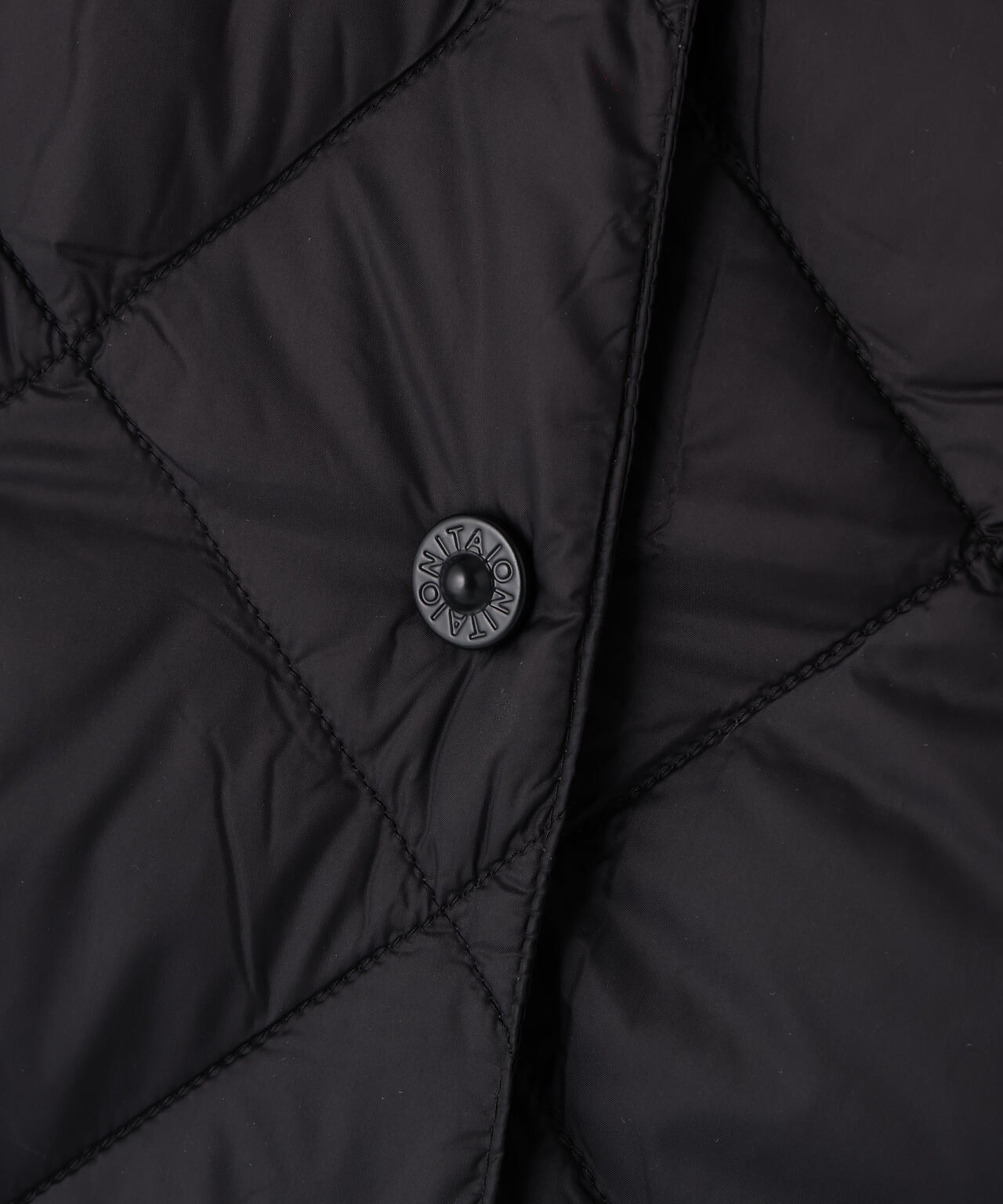 TAION/タイオン/SINGLE SNAP BUTTON V NECK LONG DOWN GILET【WOMEN】