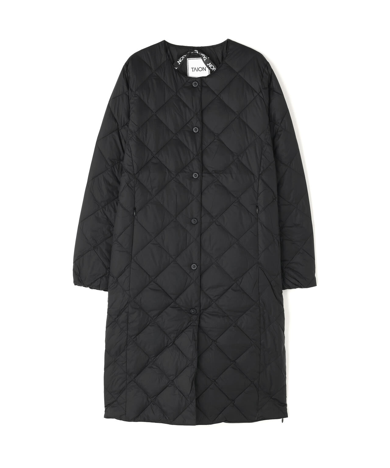 TAION/タイオン/SINGLE CITY CREW NECK LONG DOWN JACKET【WOMEN】