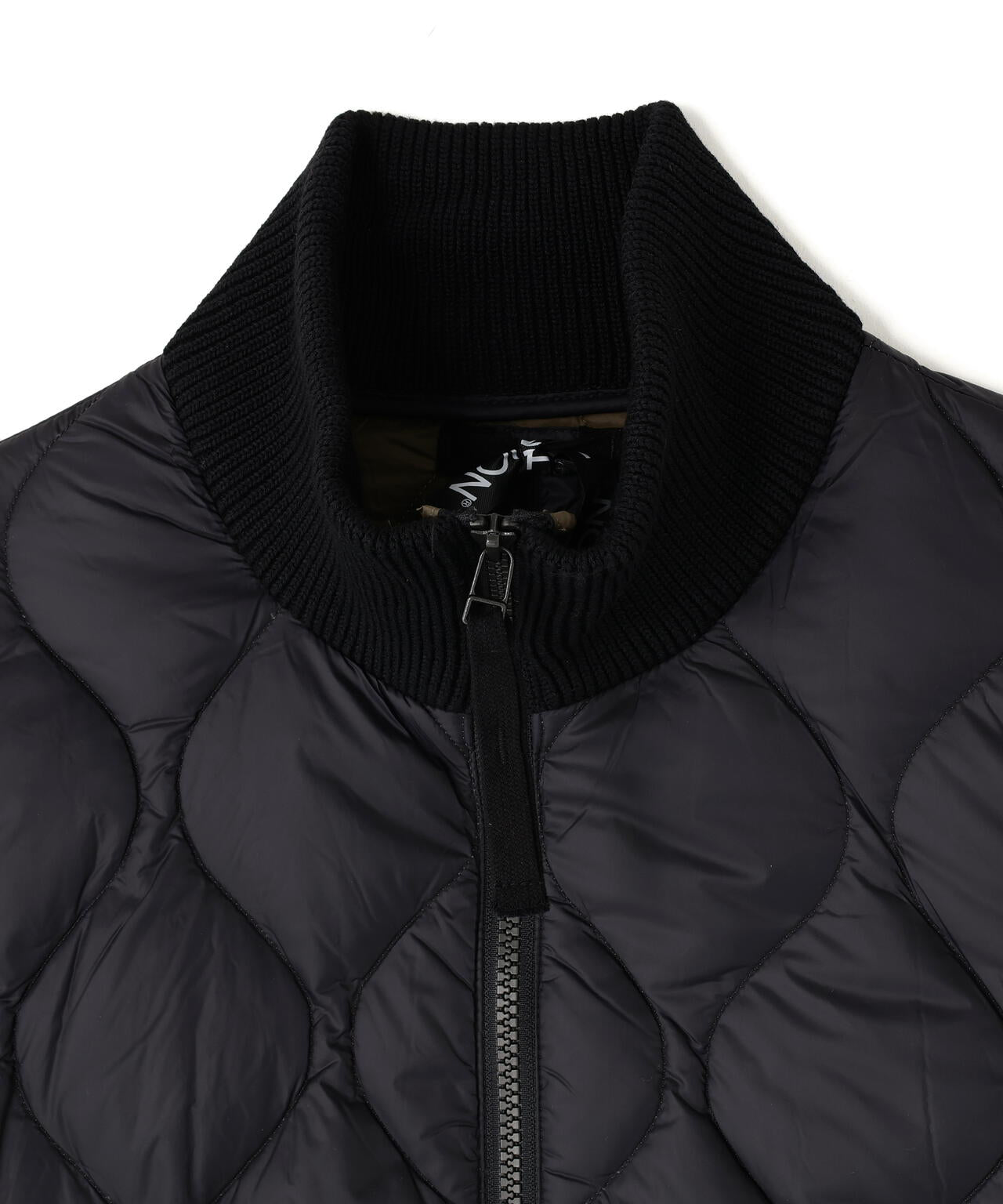 TAION/タイオン/MILITARY HI NECK KNIT+DOWN JACKET SOFT SHELL【WOMEN】
