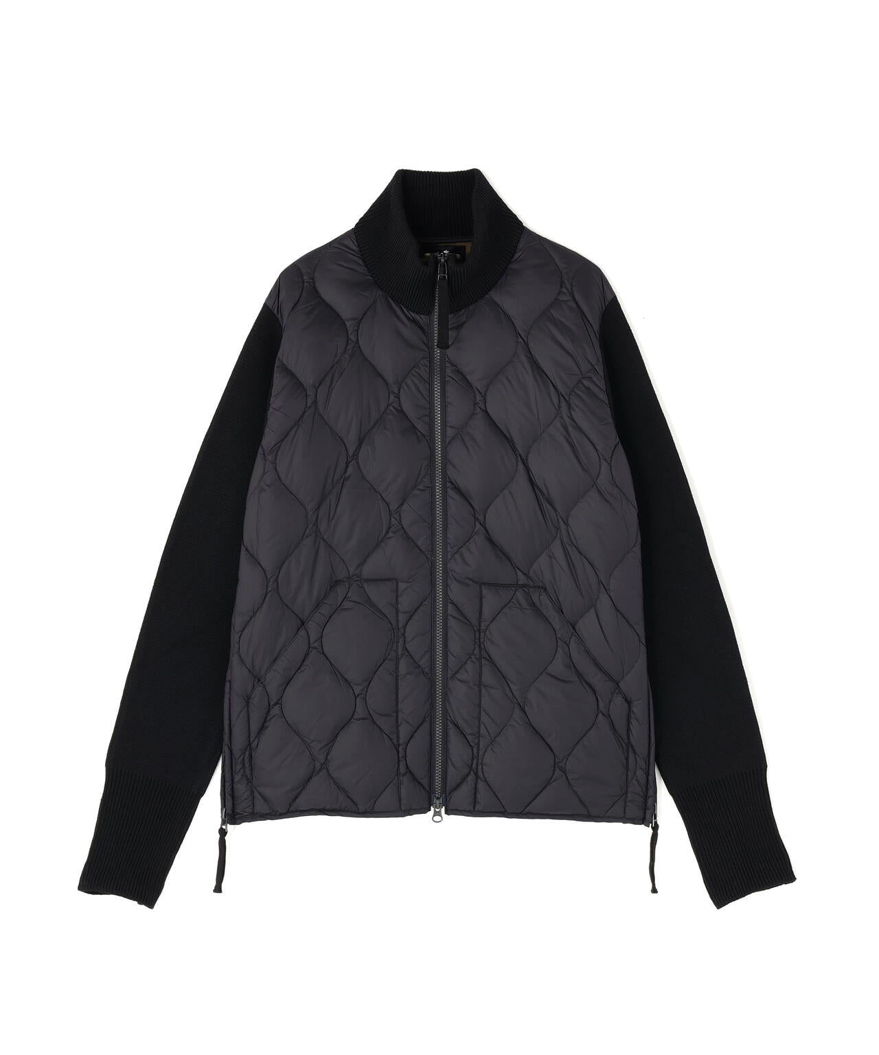 TAION/タイオン/MILITARY HI NECK KNIT+DOWN JACKET SOFT SHELL【WOMEN】