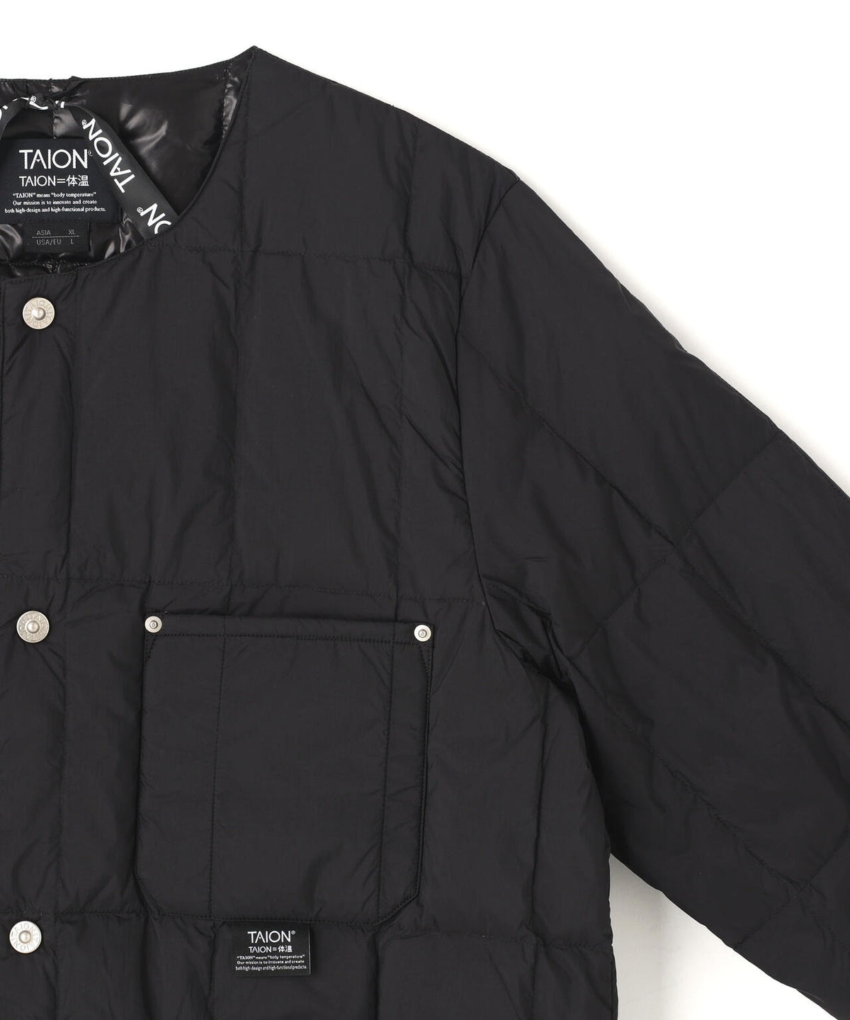 TAION/タイオン/WORK CREW NECK DOWN JACKET【UNISEX】