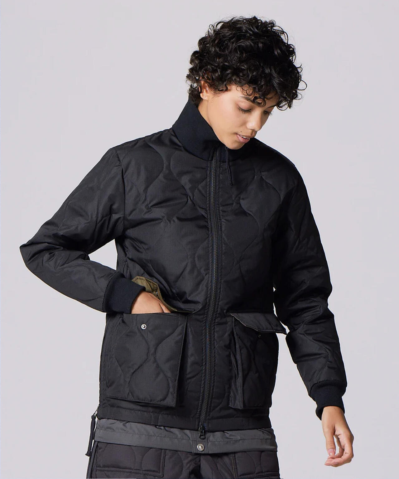 TAION/タイオン/MILITARY LIB HI NECK DOWN JACKET【UNISEX】