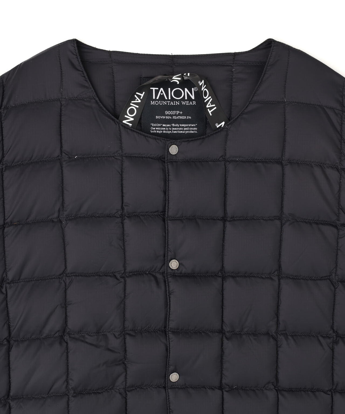 TAION/タイオン/MOUNTAIN ACTIVE CREWNECK LIGHT DOWN VEST【UNISEX】