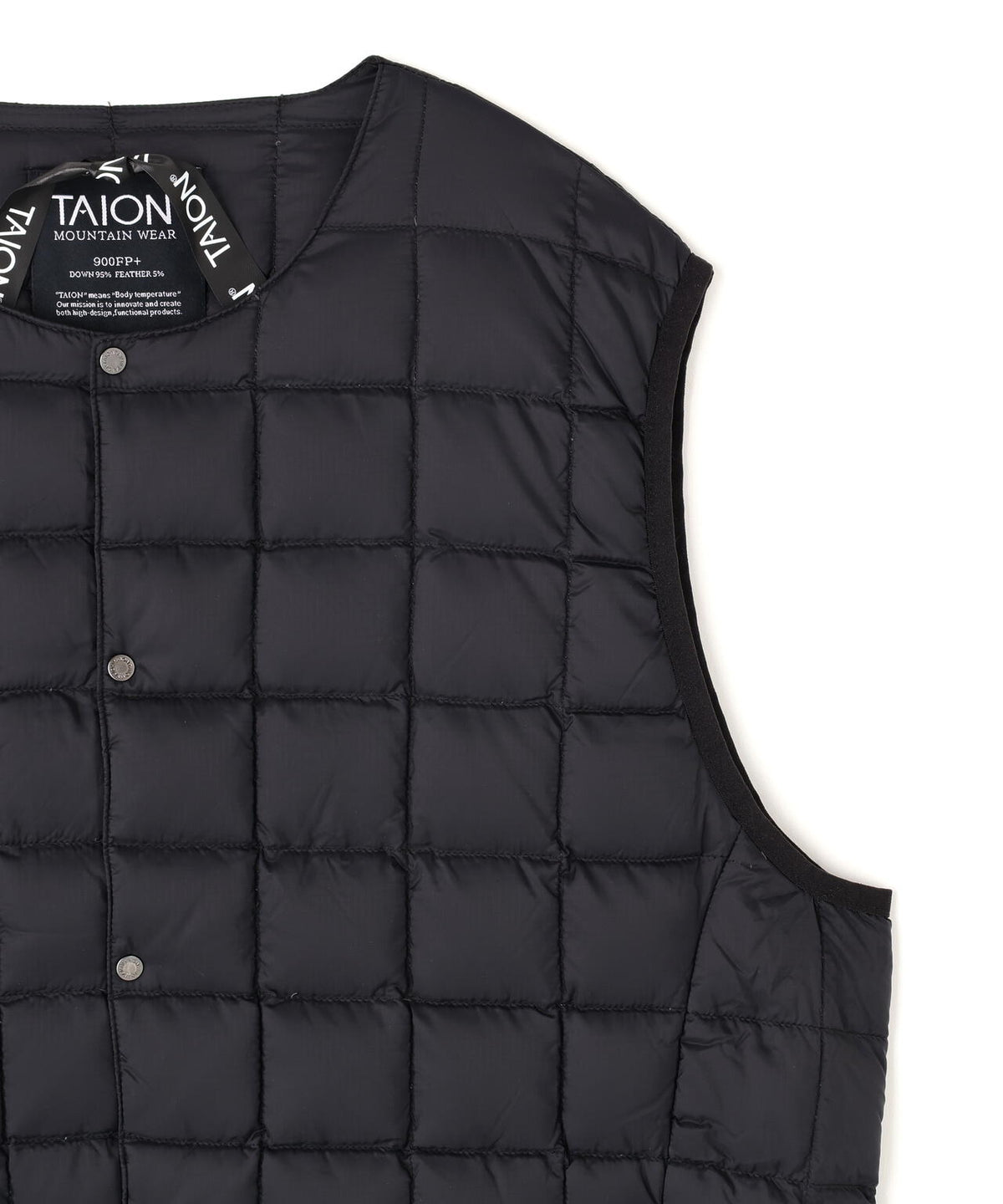 TAION/タイオン/MOUNTAIN ACTIVE CREWNECK LIGHT DOWN VEST【UNISEX】