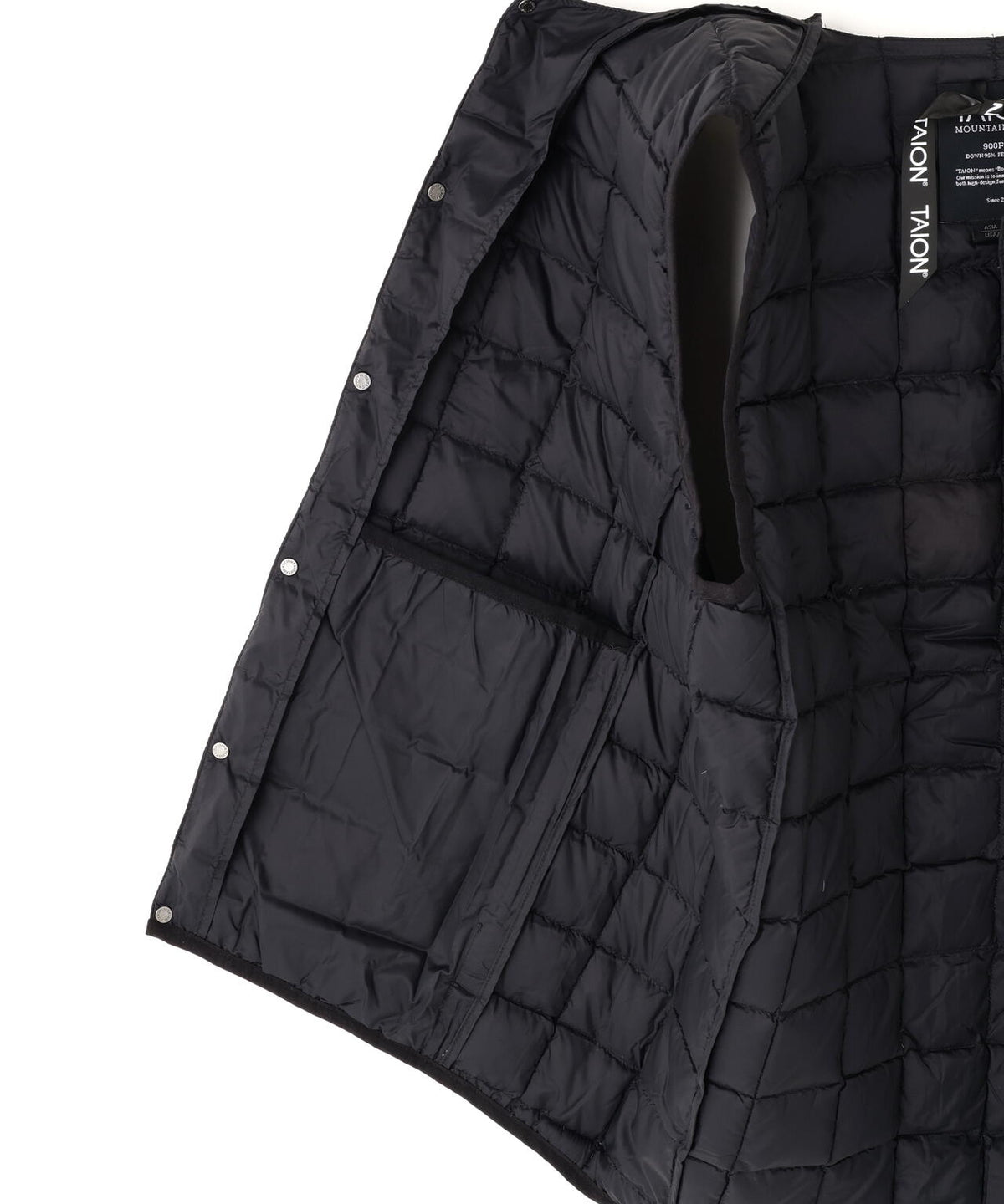 TAION/タイオン/MOUNTAIN ACTIVE CREWNECK LIGHT DOWN VEST【UNISEX】