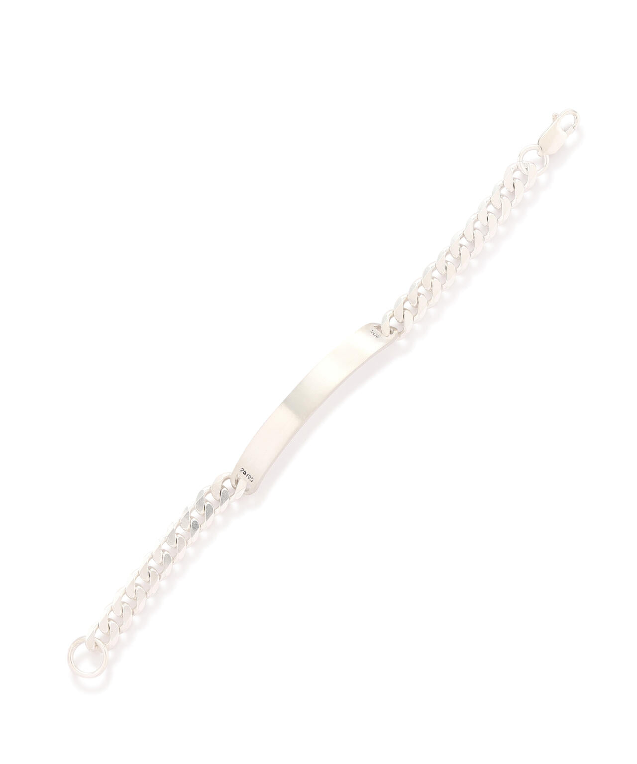 【20/80】トゥエンティーエイティー/STERLING SILVER ID BRACELET 8mm WIDTH