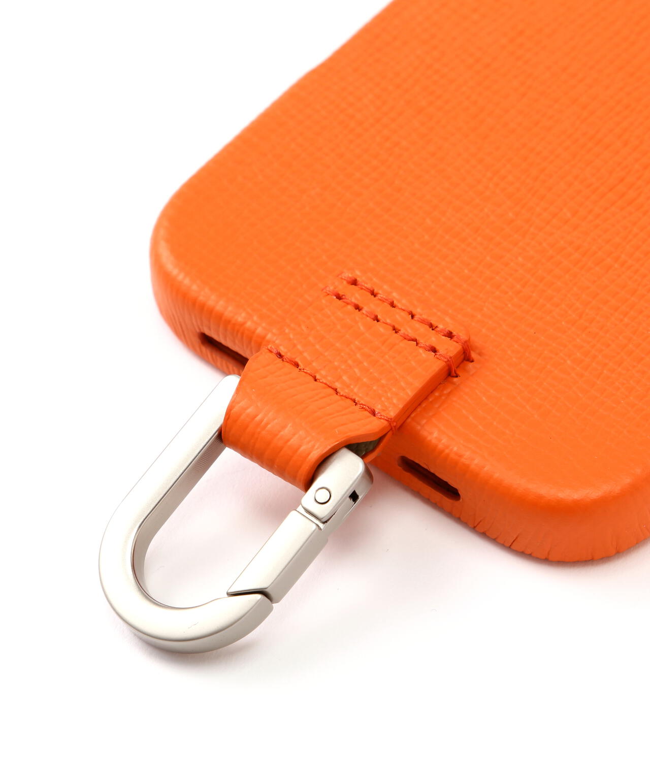 objcts.io/オブジェクツアイオー/iPhone CARABINER LEATHER CASE - iPhone16 Pro Max