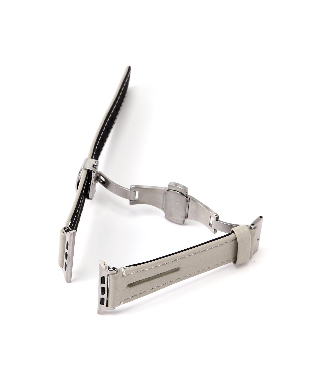 objcts.io/オブジェクツアイオー/LEATHER HYBRID BAND D BUCKLE - Apple Watch